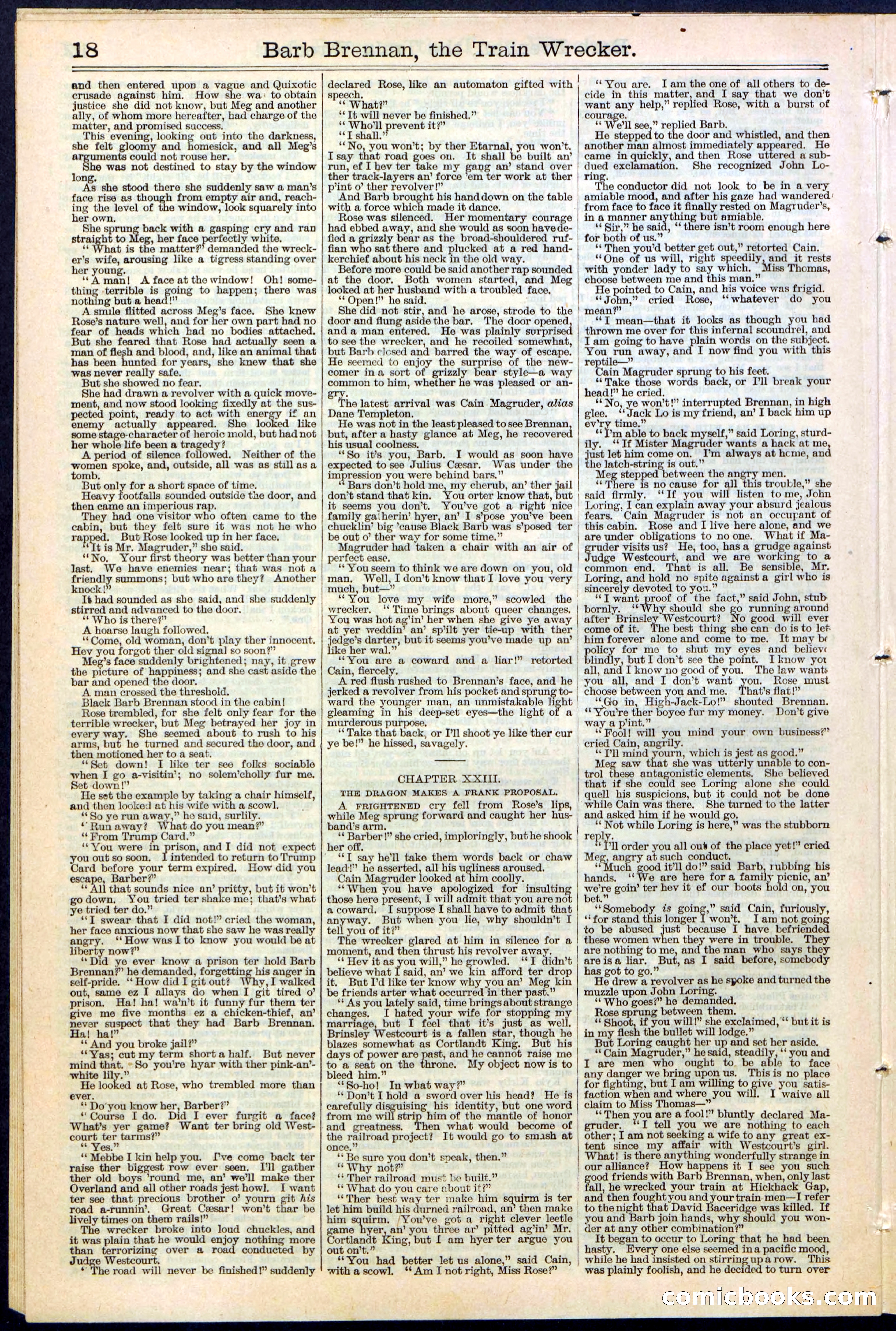 Beadle's New York Dime Library No. 353 — page 18 of 32