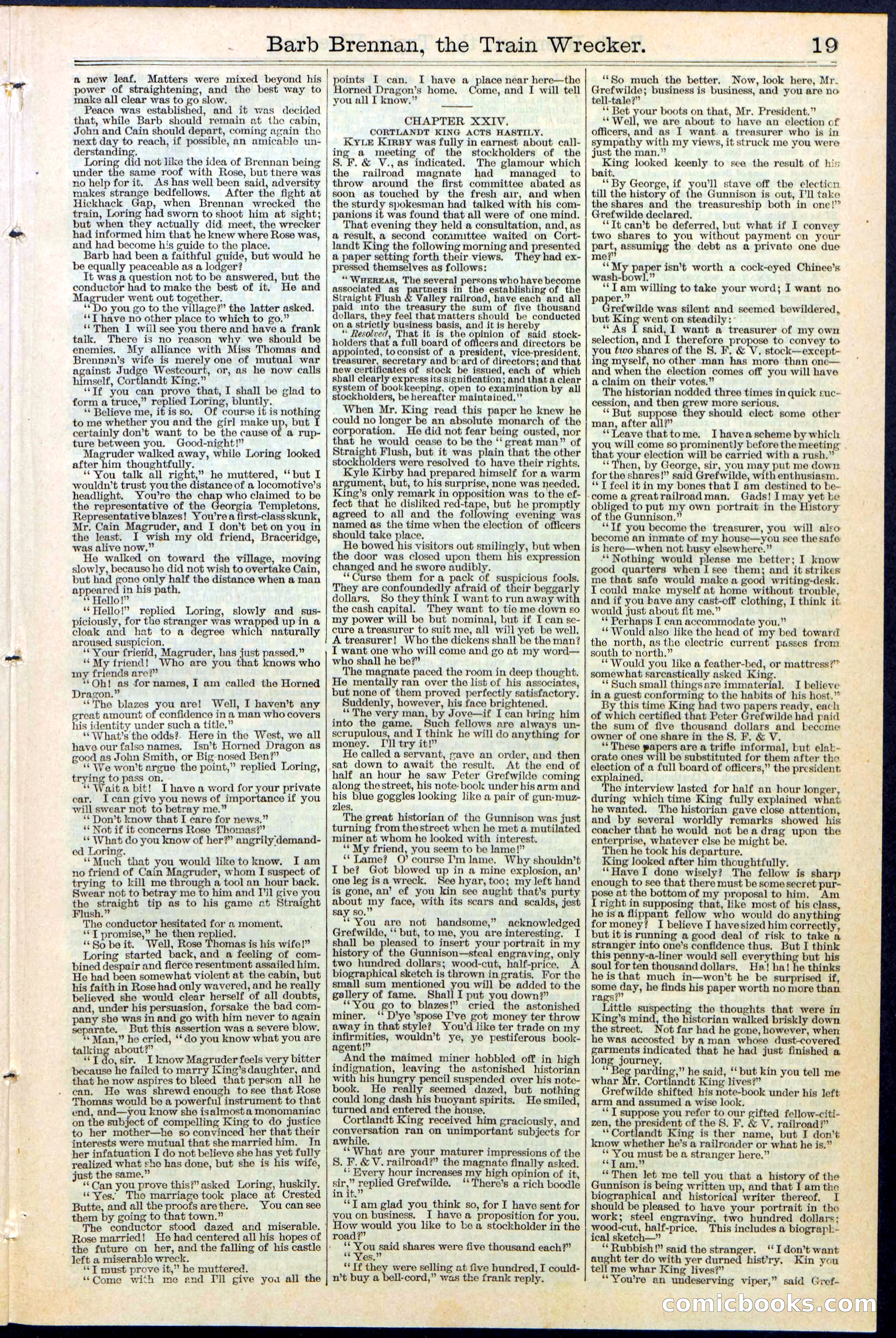 Beadle's New York Dime Library No. 353 — page 19 of 32