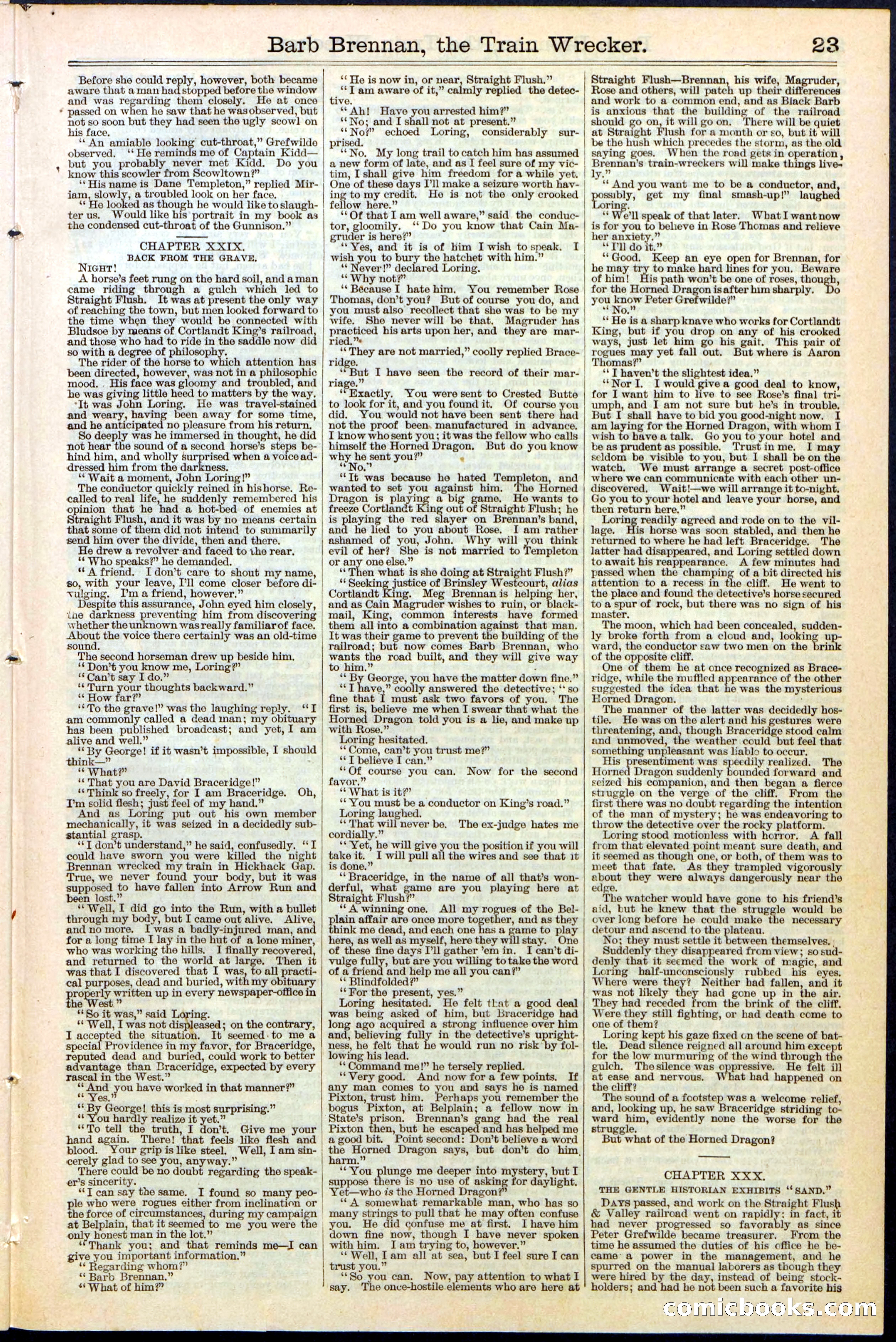 Beadle's New York Dime Library No. 353 — page 23 of 32