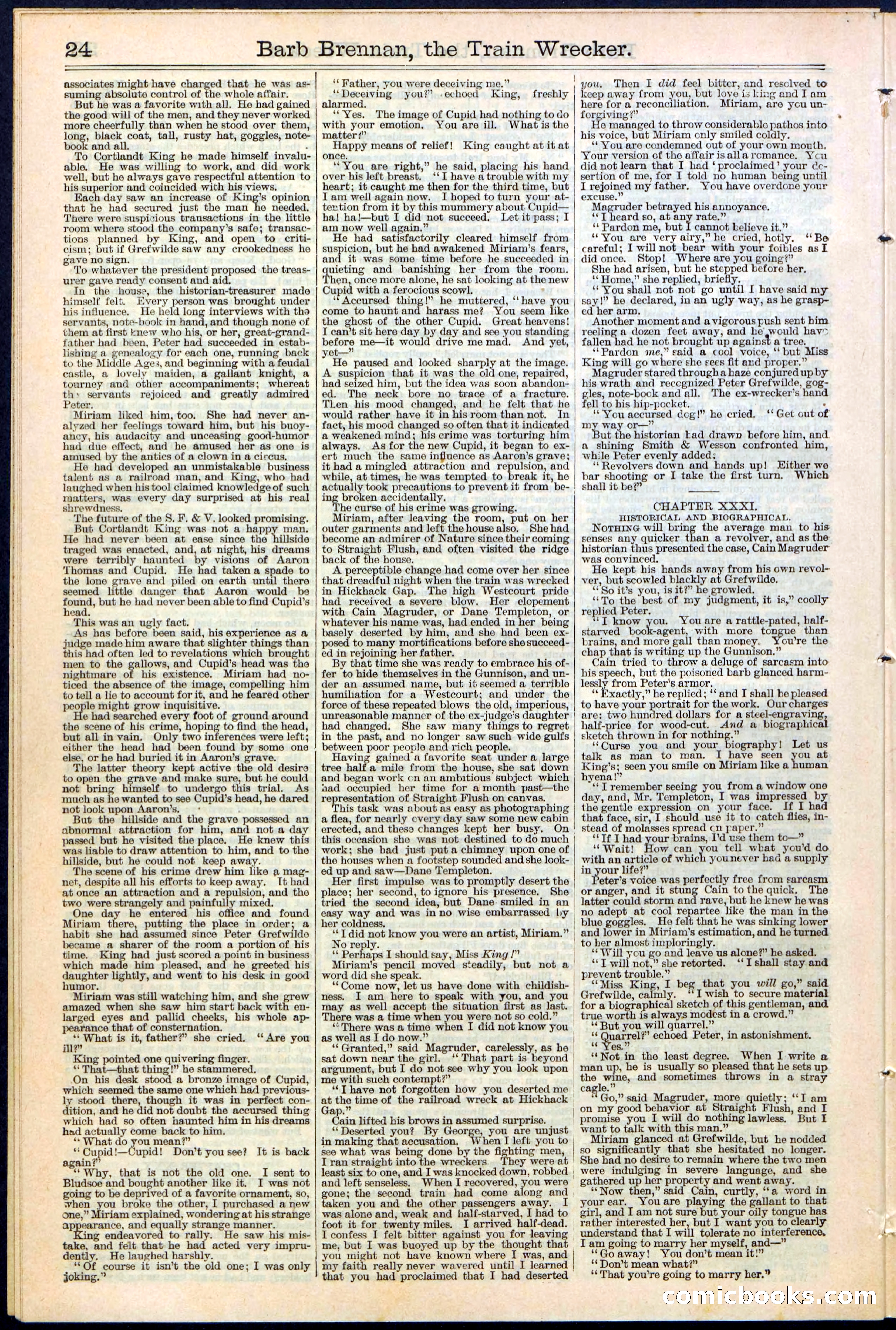 Beadle's New York Dime Library No. 353 — page 24 of 32