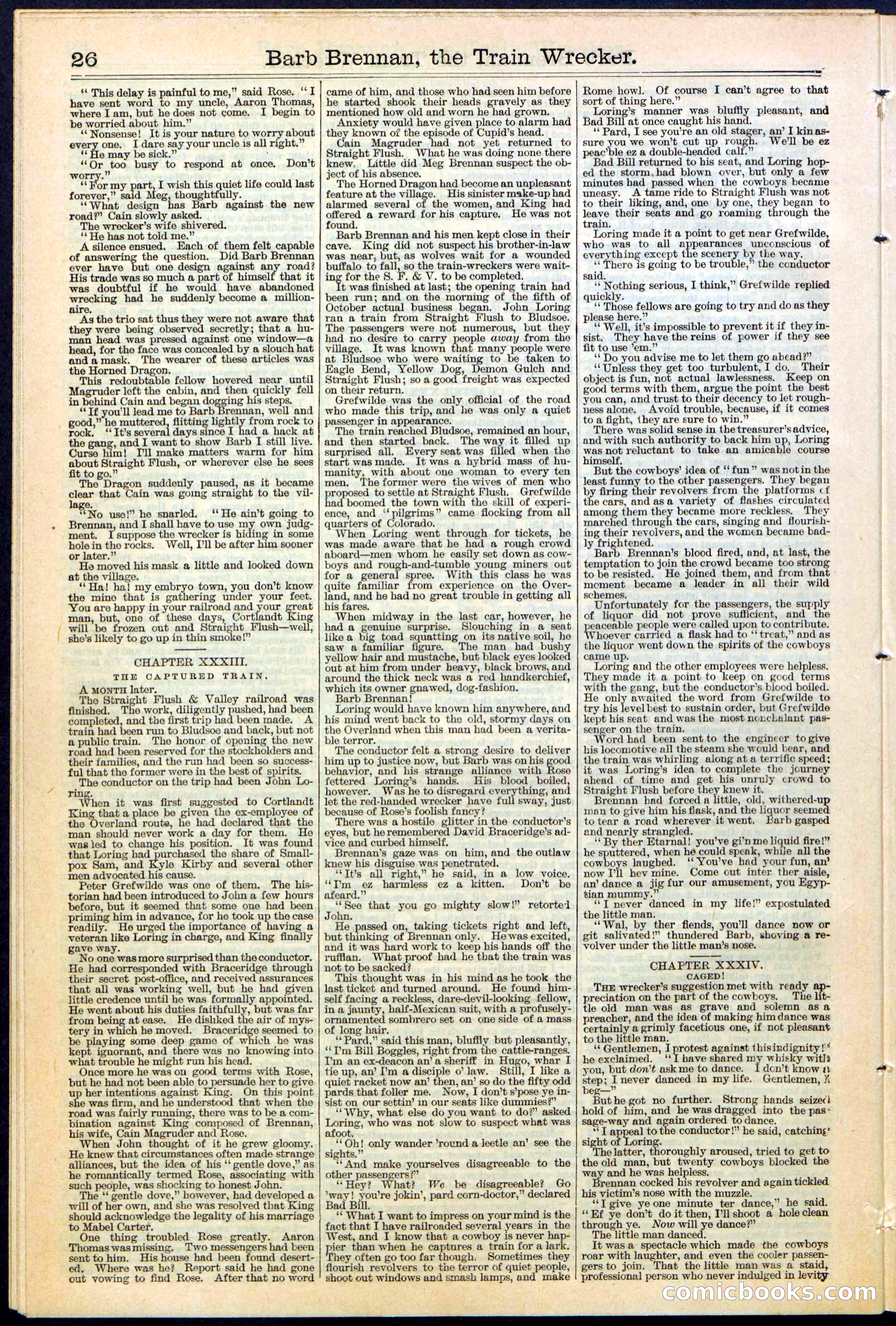 Beadle's New York Dime Library No. 353 — page 26 of 32
