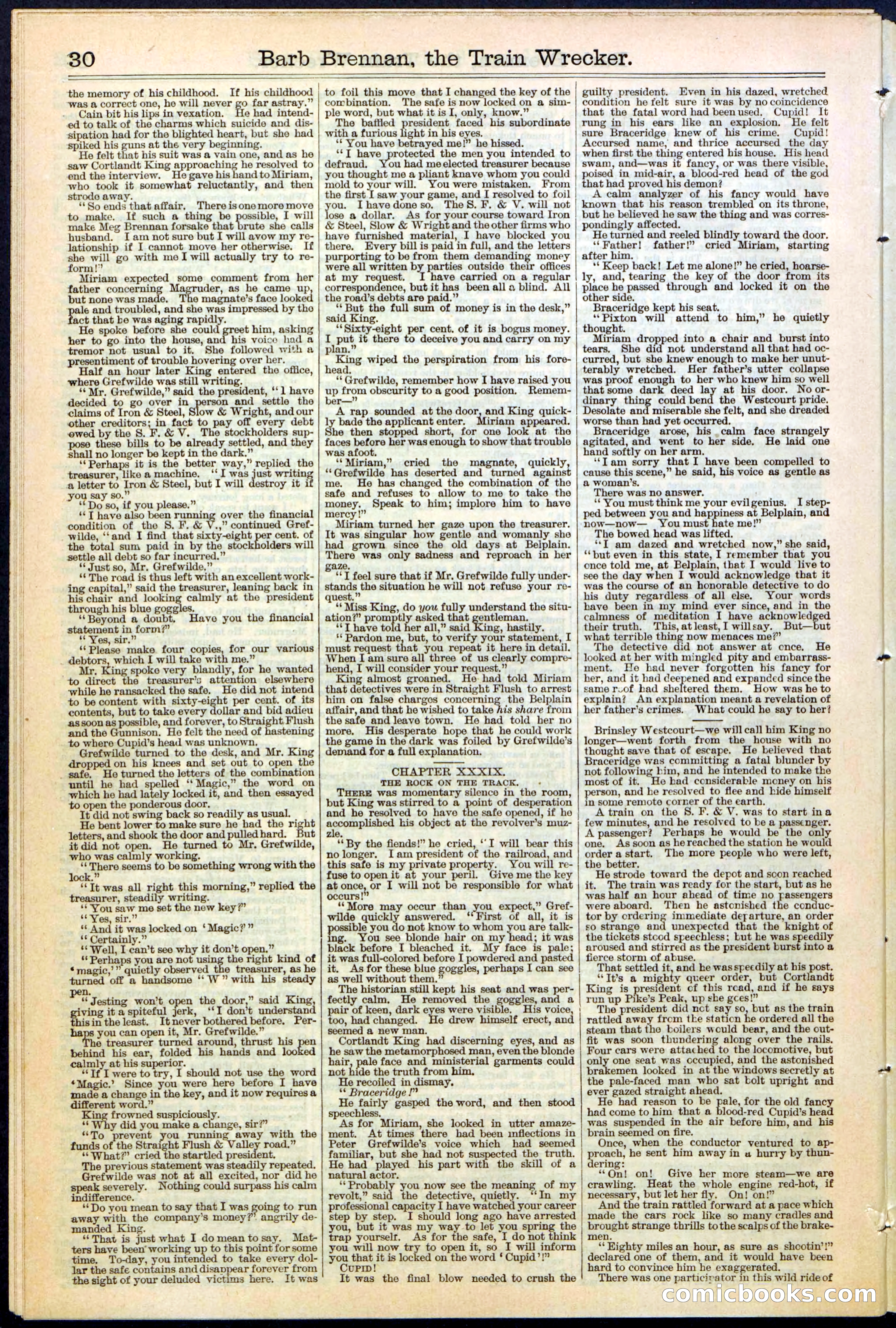 Beadle's New York Dime Library No. 353 — page 30 of 32