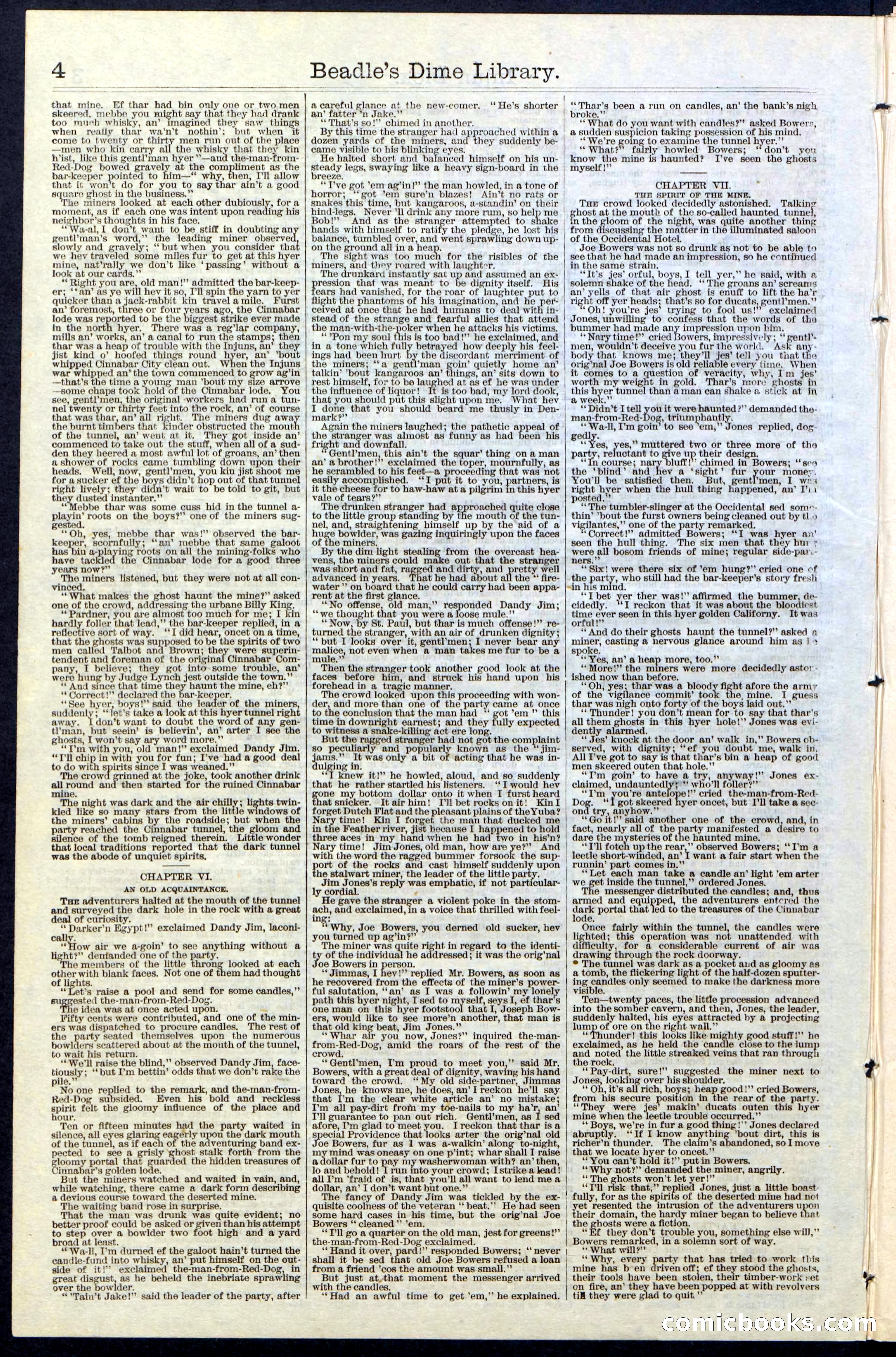 Beadle's New York Dime Library, No. 36 — page 4 of 24