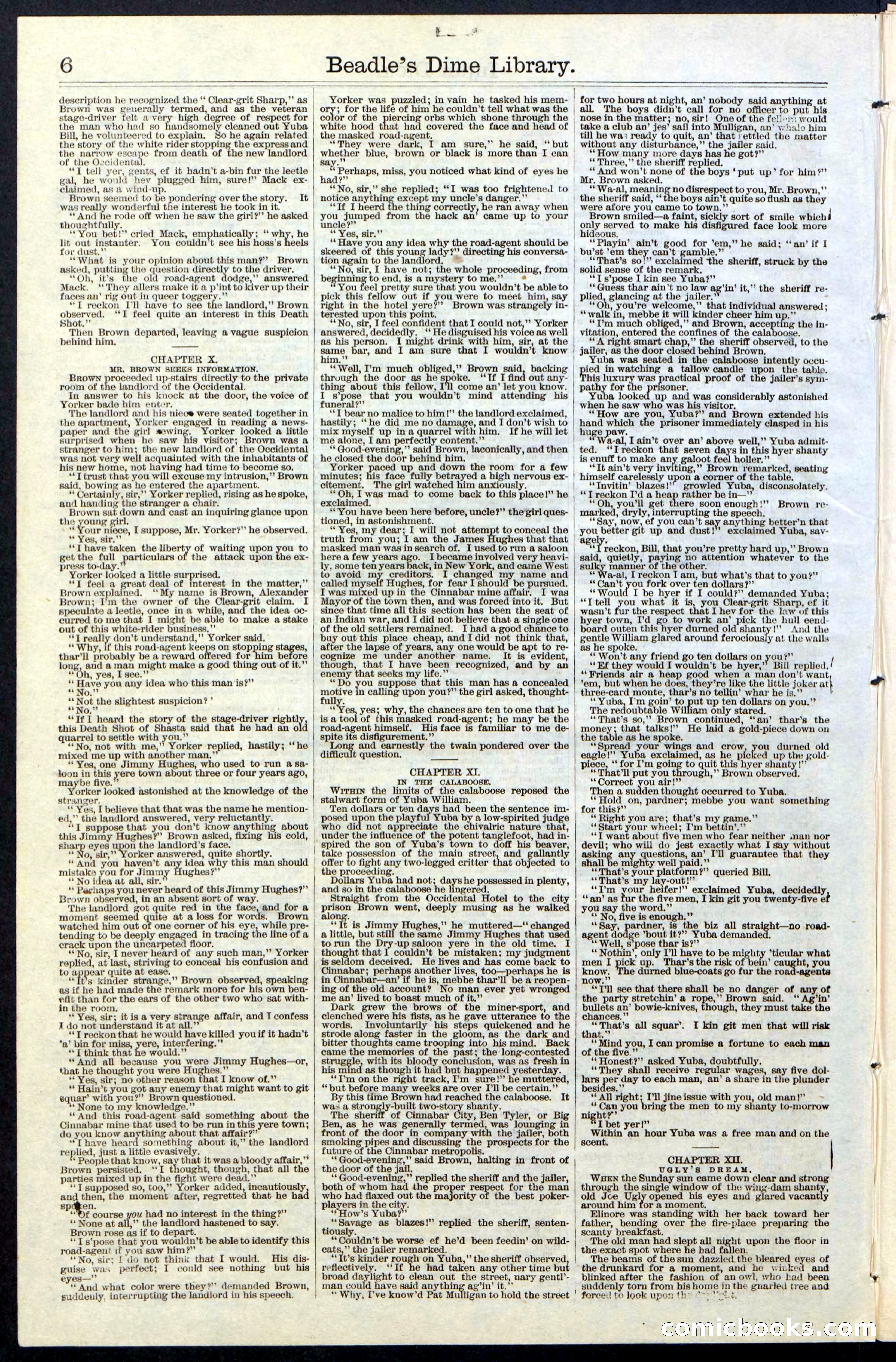 Beadle's New York Dime Library, No. 36 — page 6 of 24