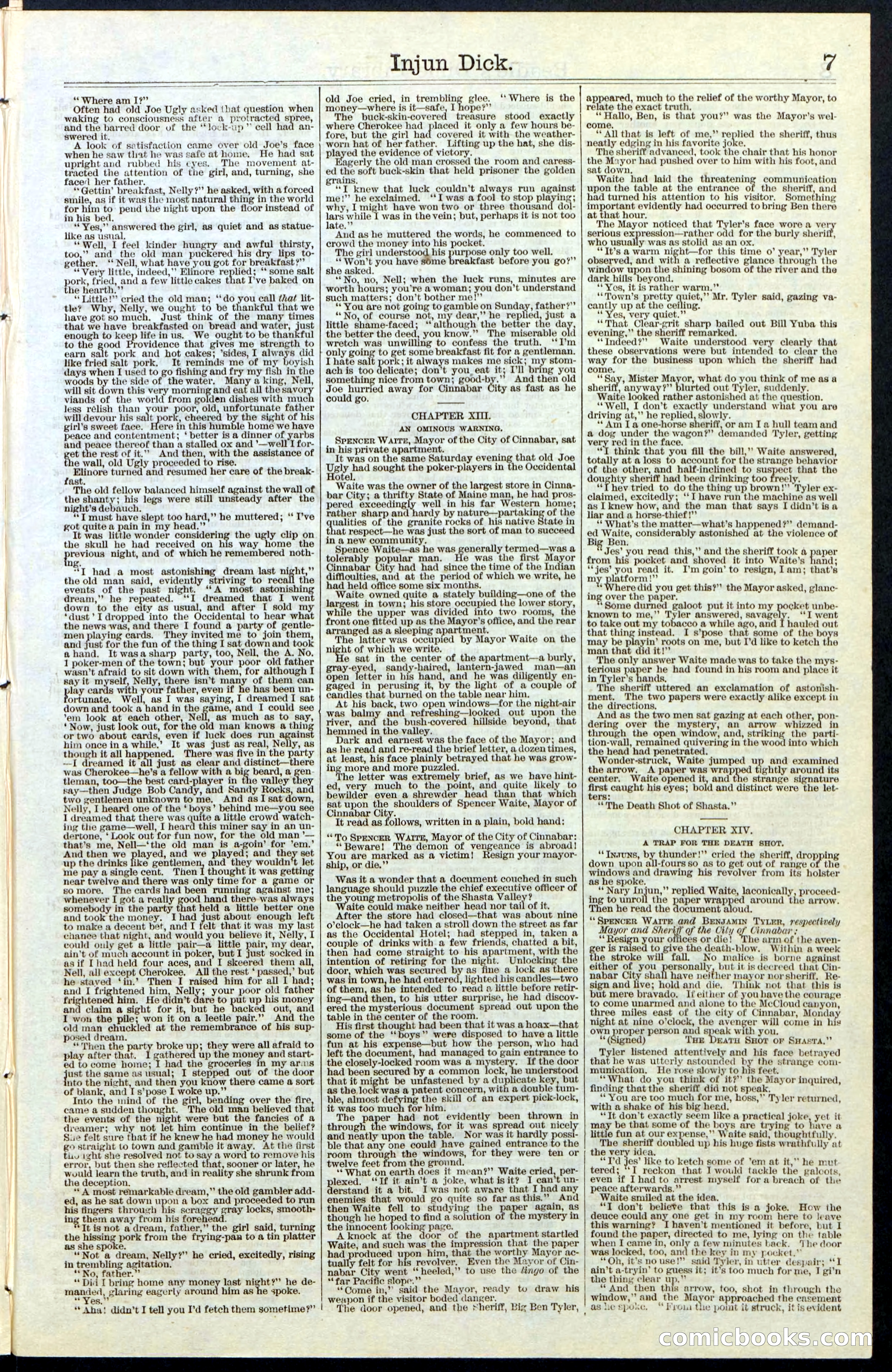 Beadle's New York Dime Library, No. 36 — page 7 of 24