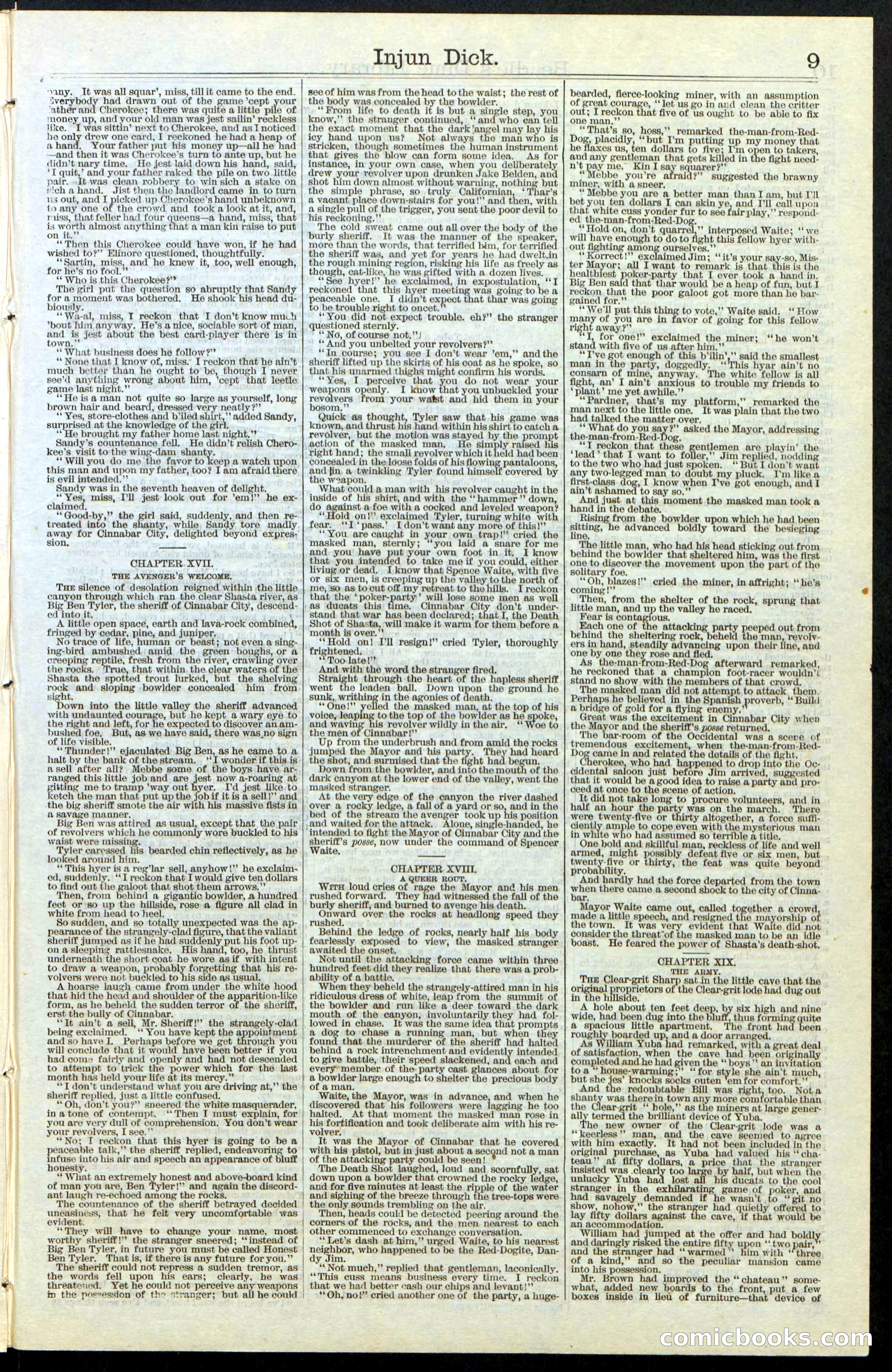 Beadle's New York Dime Library, No. 36 — page 9 of 24