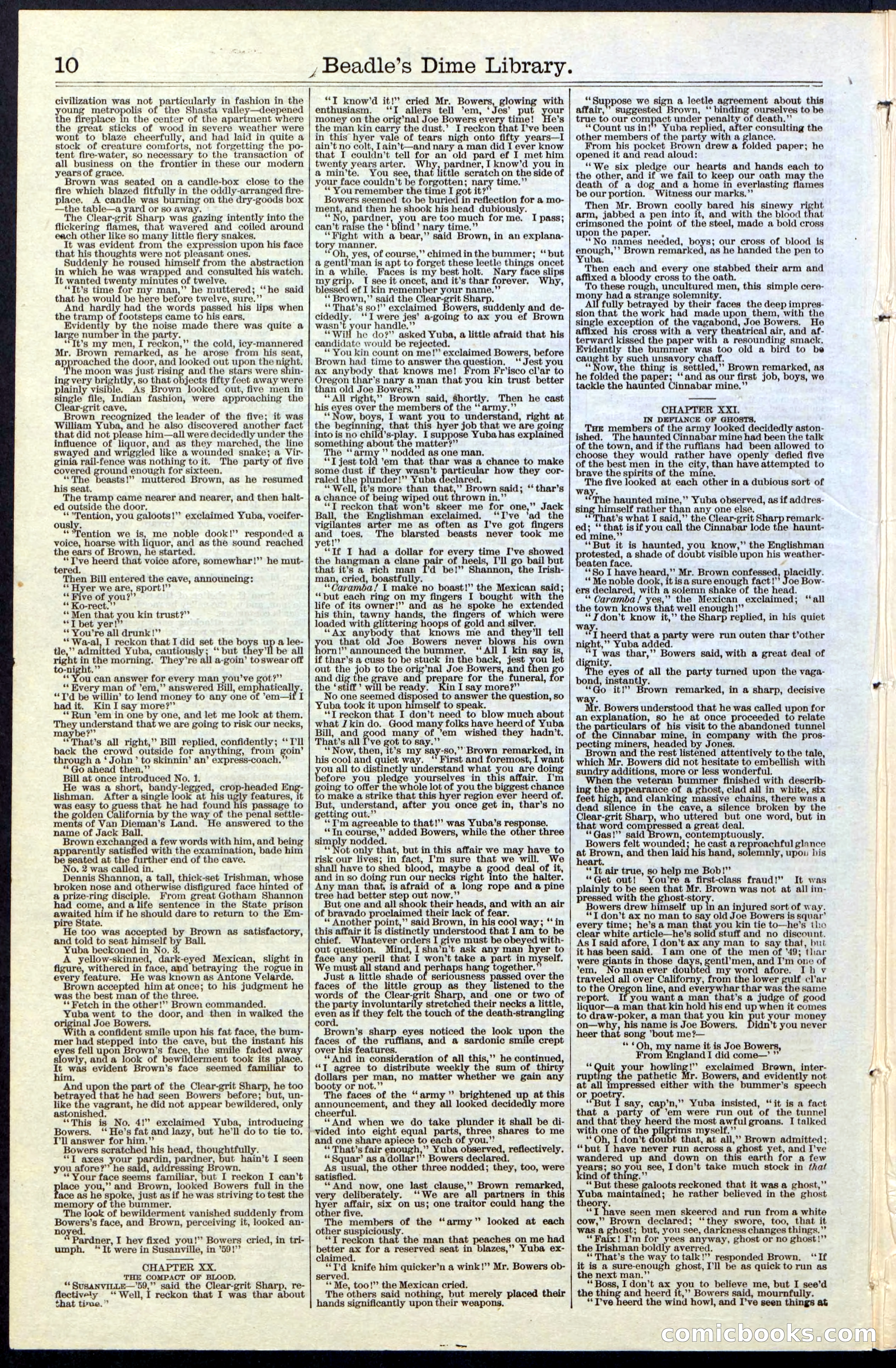 Beadle's New York Dime Library, No. 36 — page 10 of 24