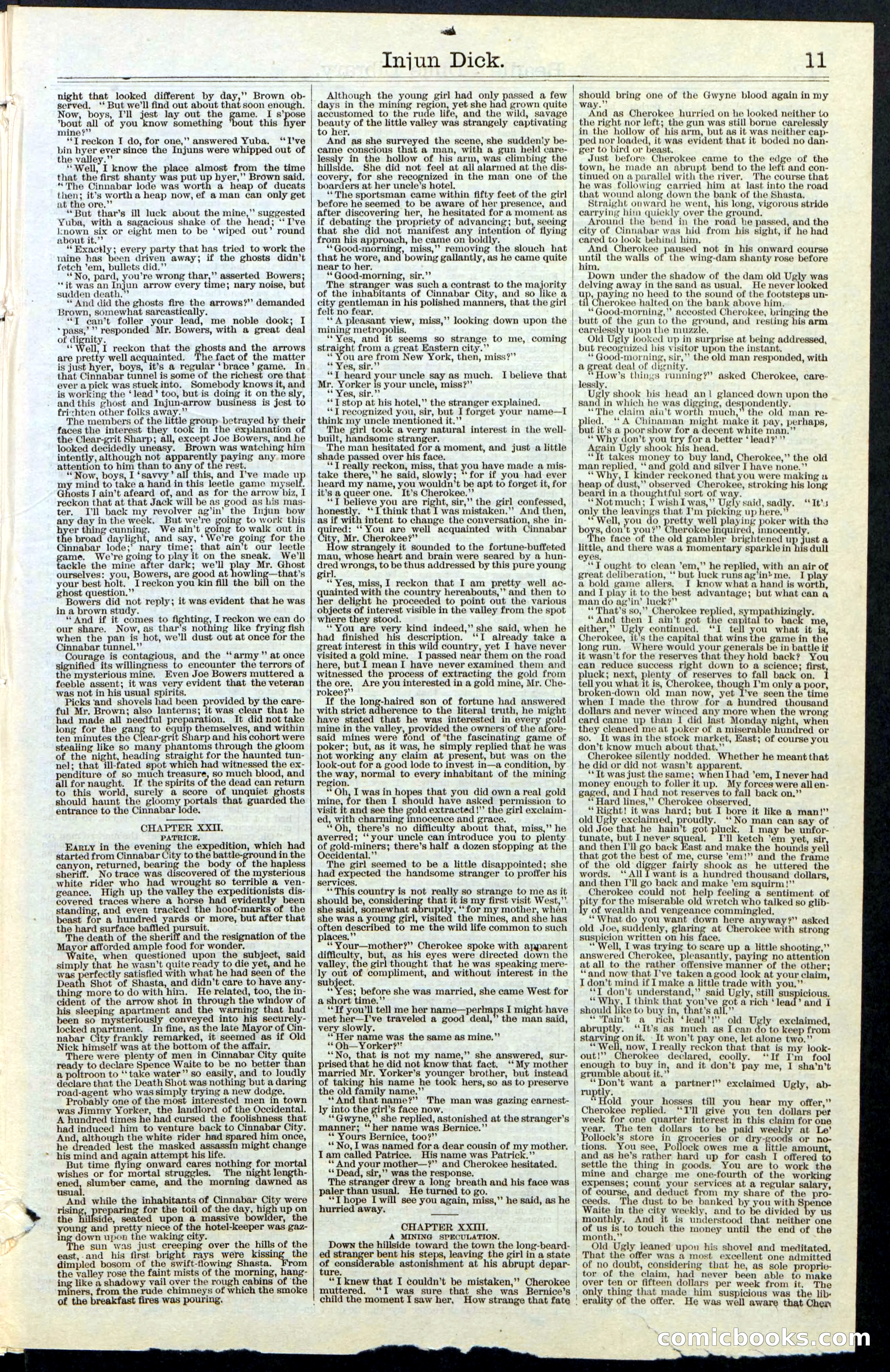 Beadle's New York Dime Library, No. 36 — page 11 of 24