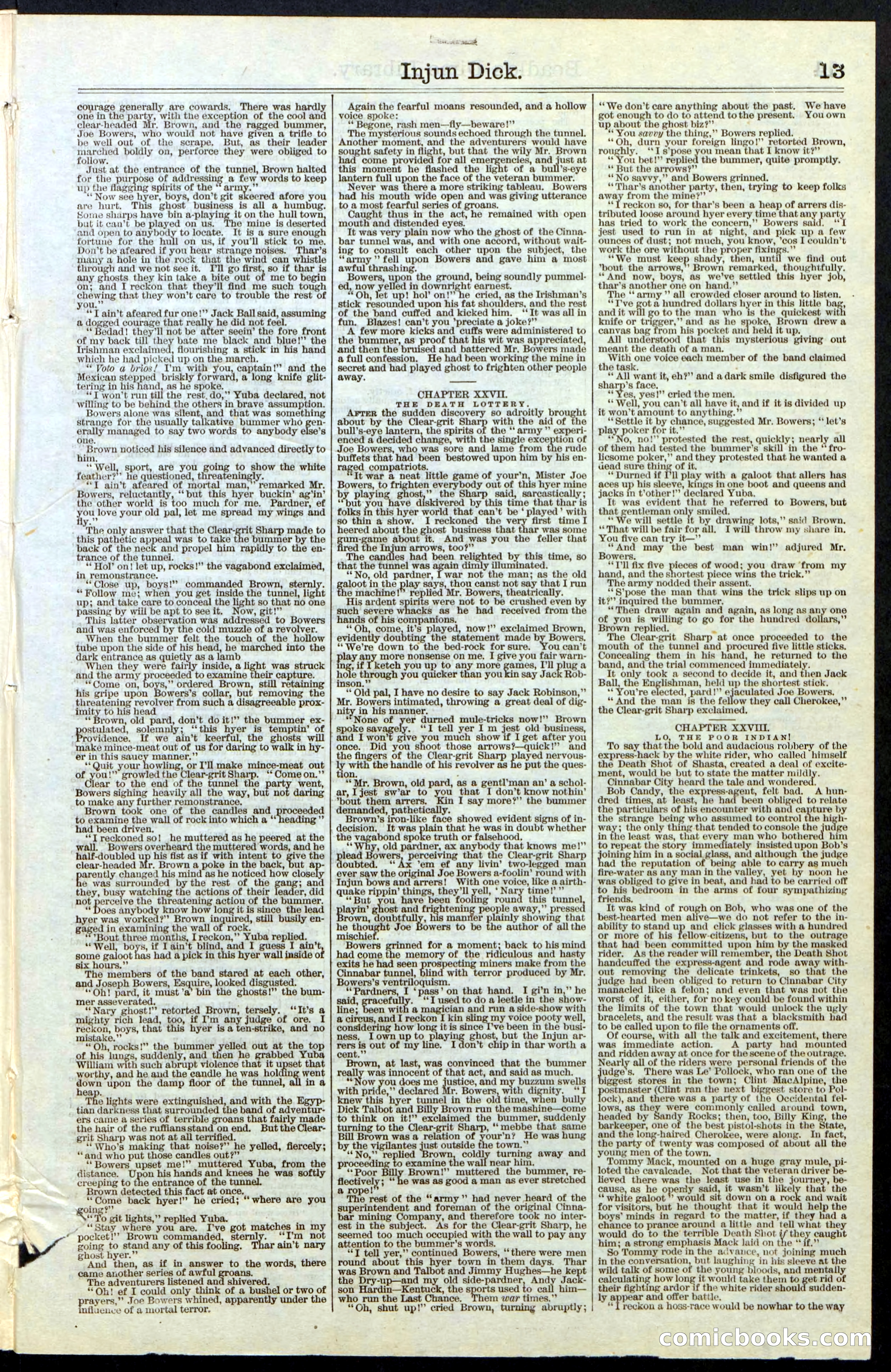 Beadle's New York Dime Library, No. 36 — page 13 of 24