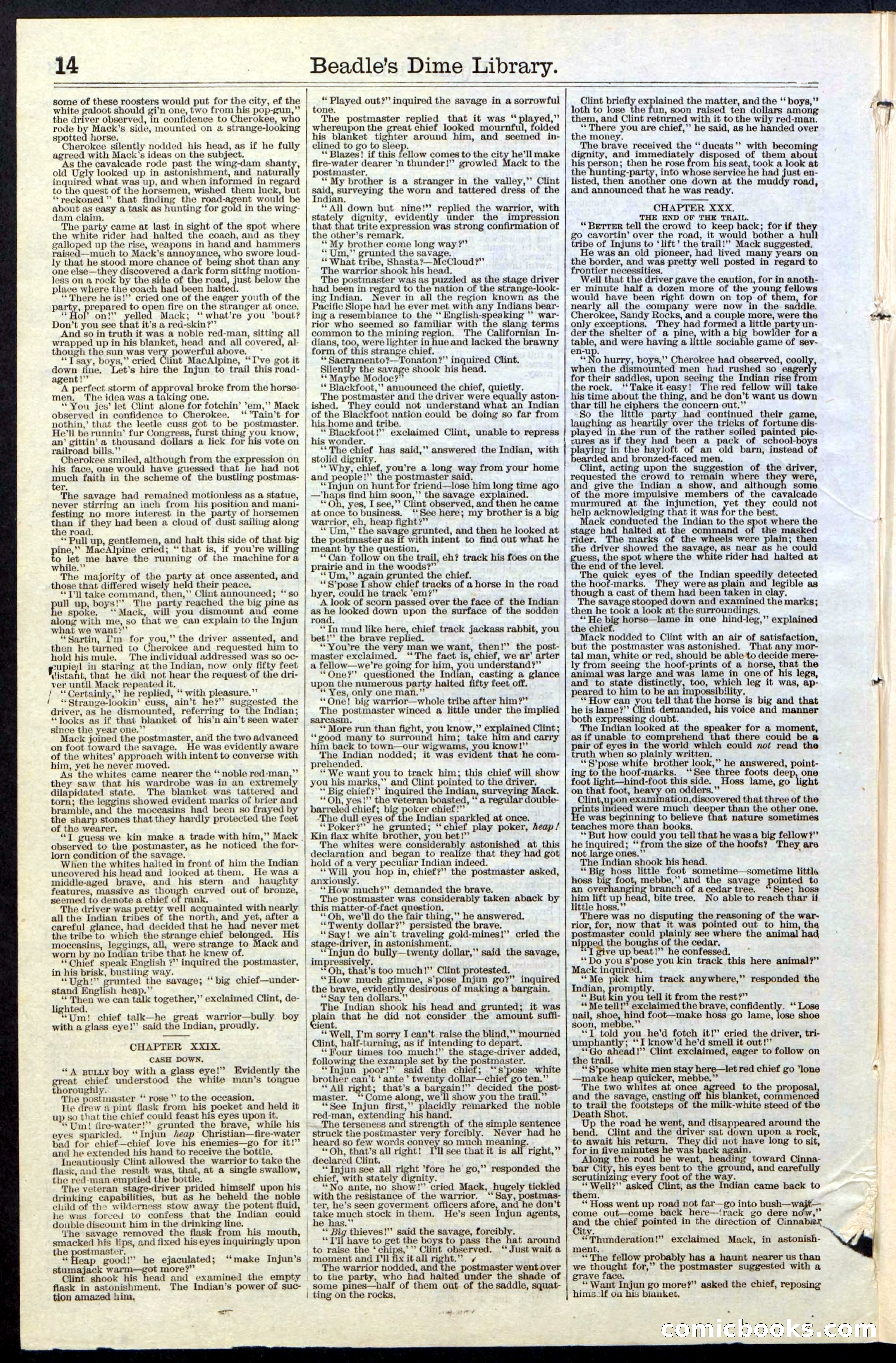 Beadle's New York Dime Library, No. 36 — page 14 of 24