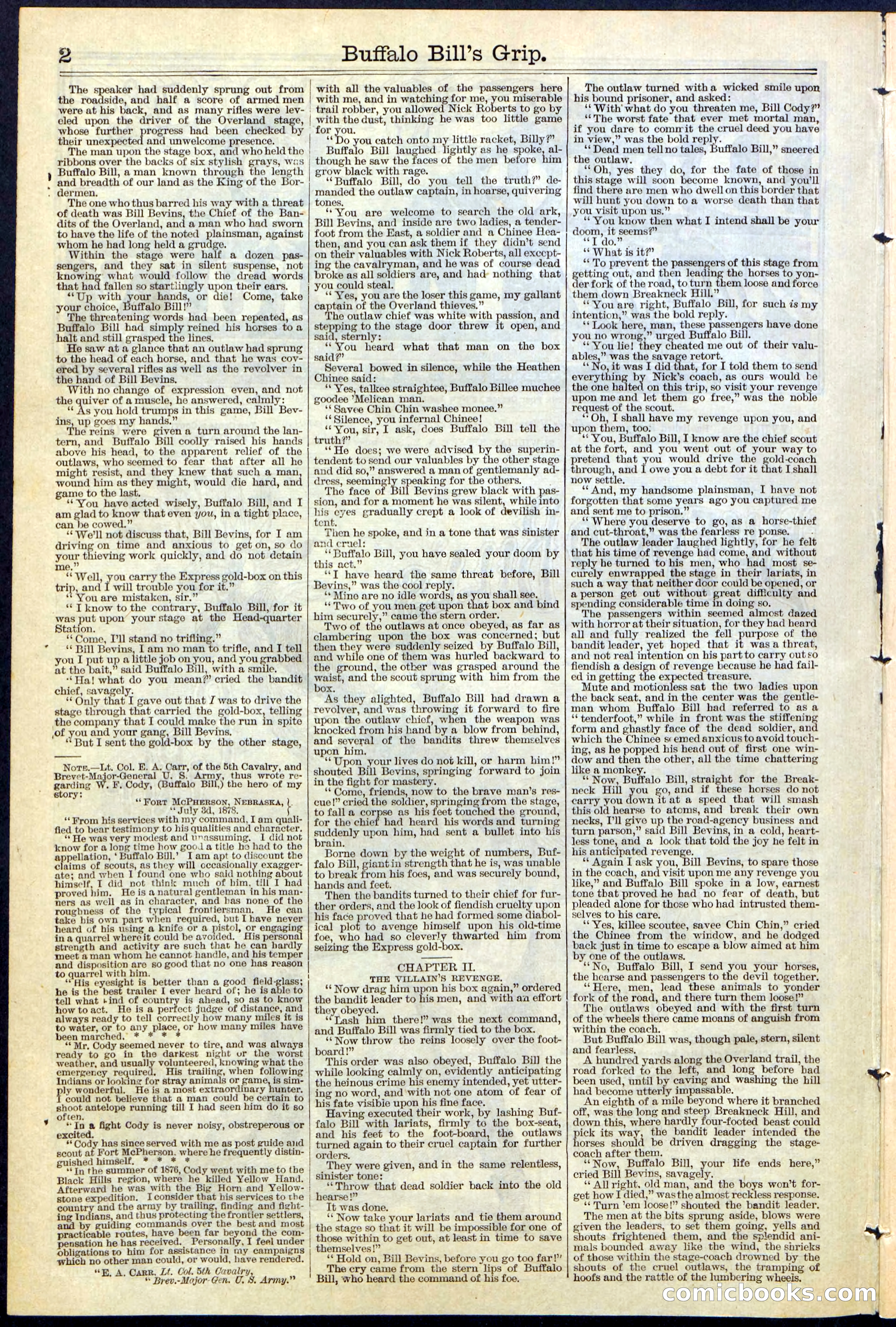 Beadle's Dime Library No. 362 — page 2 of 24