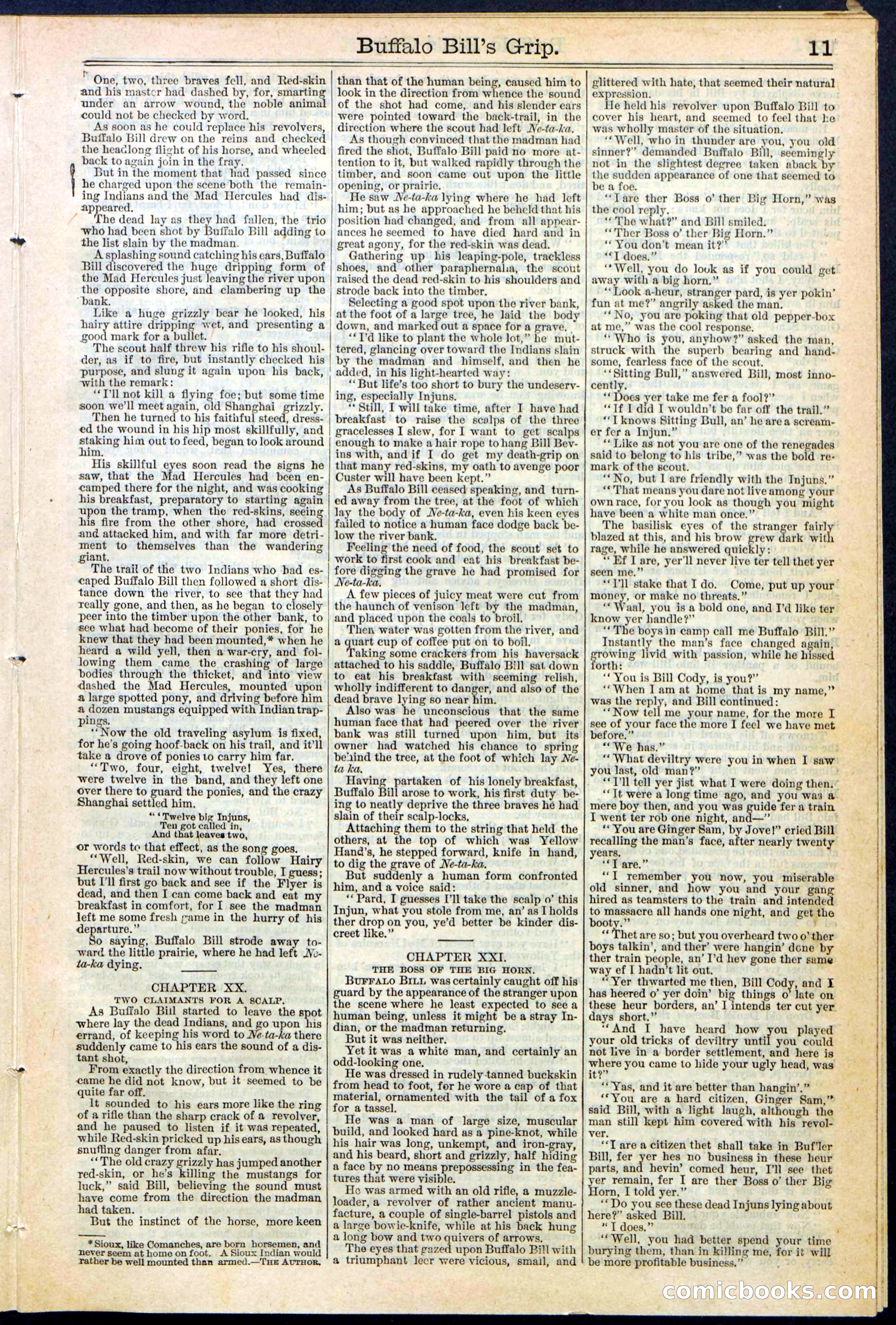 Beadle's Dime Library No. 362 — page 11 of 24