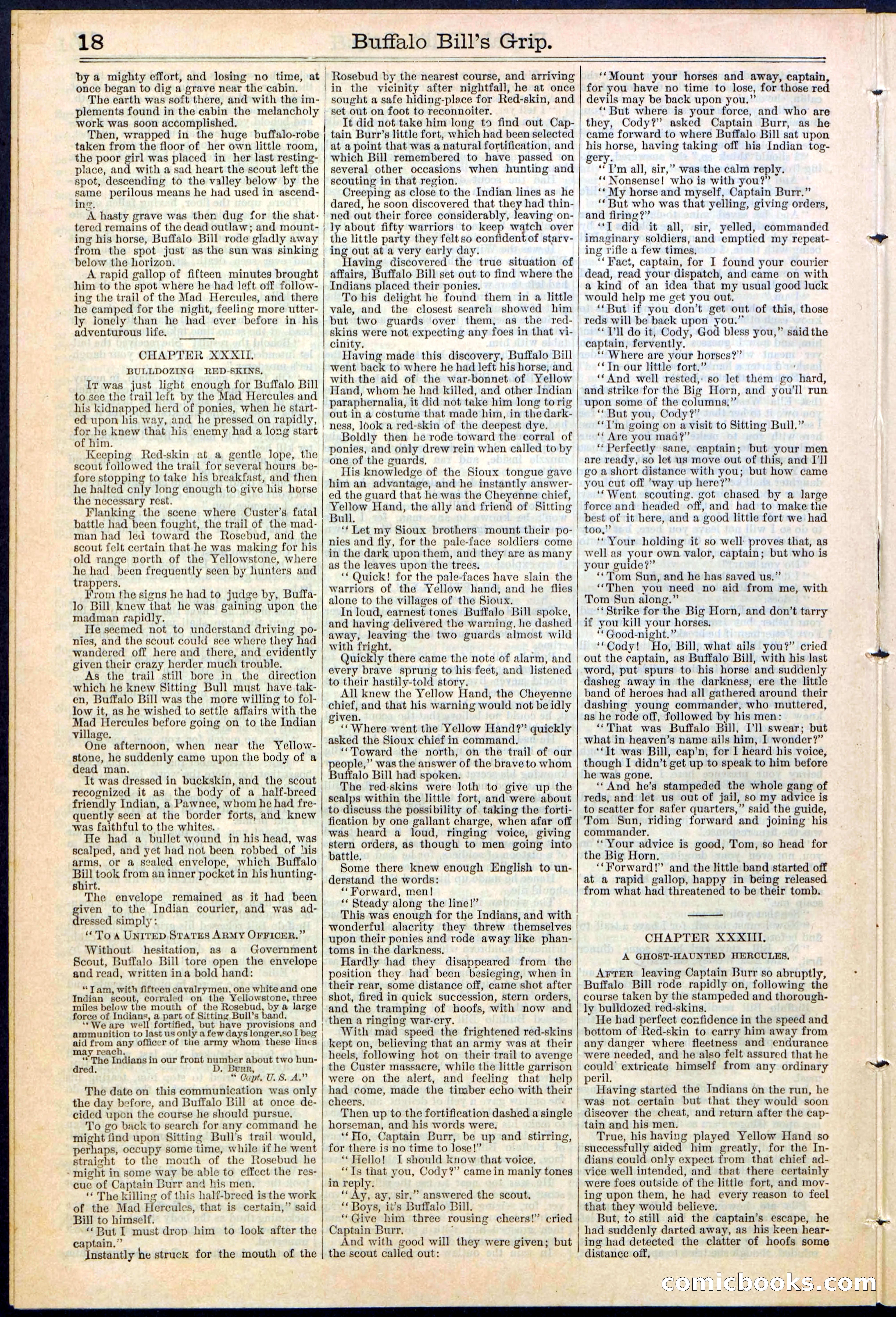 Beadle's Dime Library No. 362 — page 18 of 24