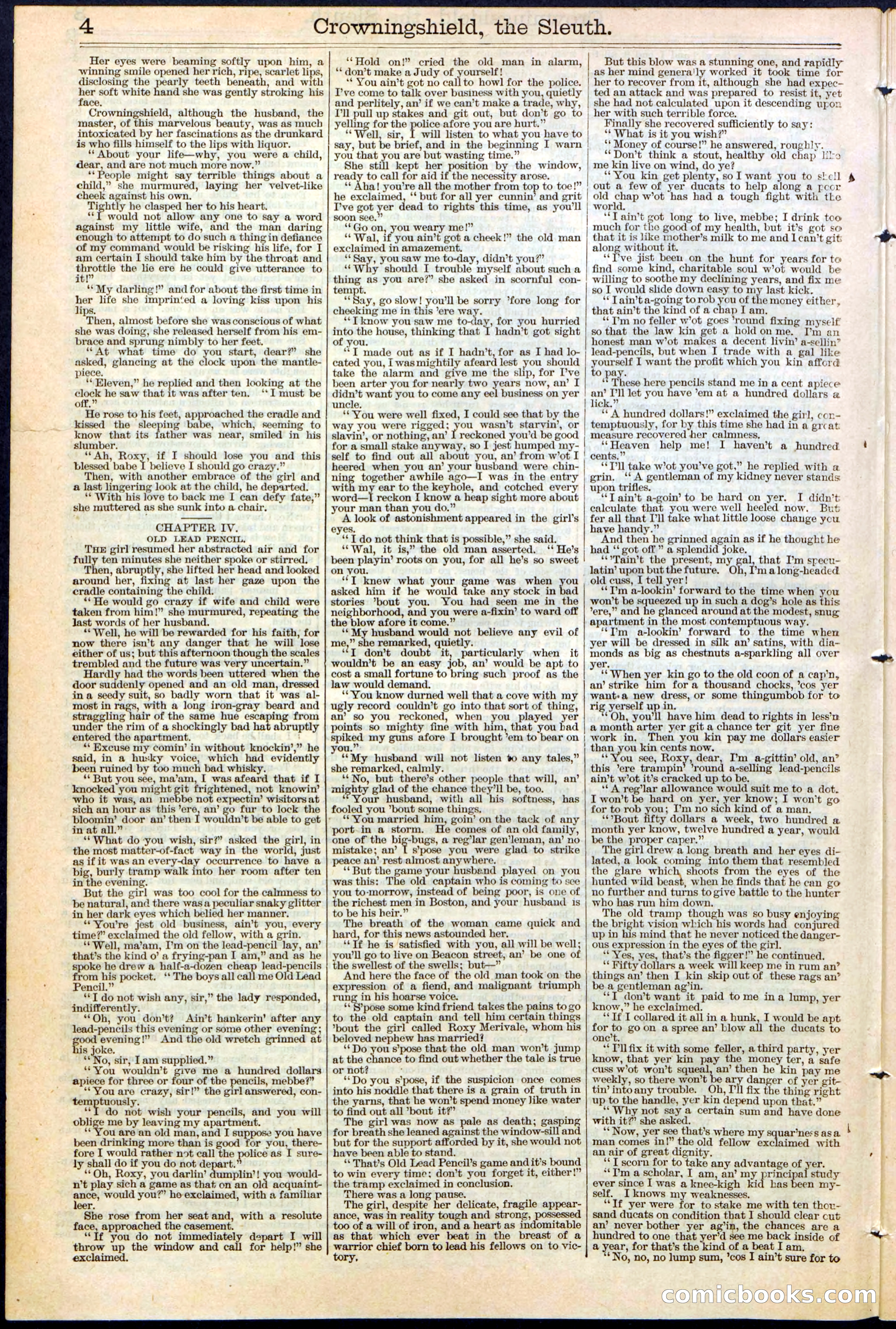 Beadle's New York Dime Library No. 363 — page 4 of 32