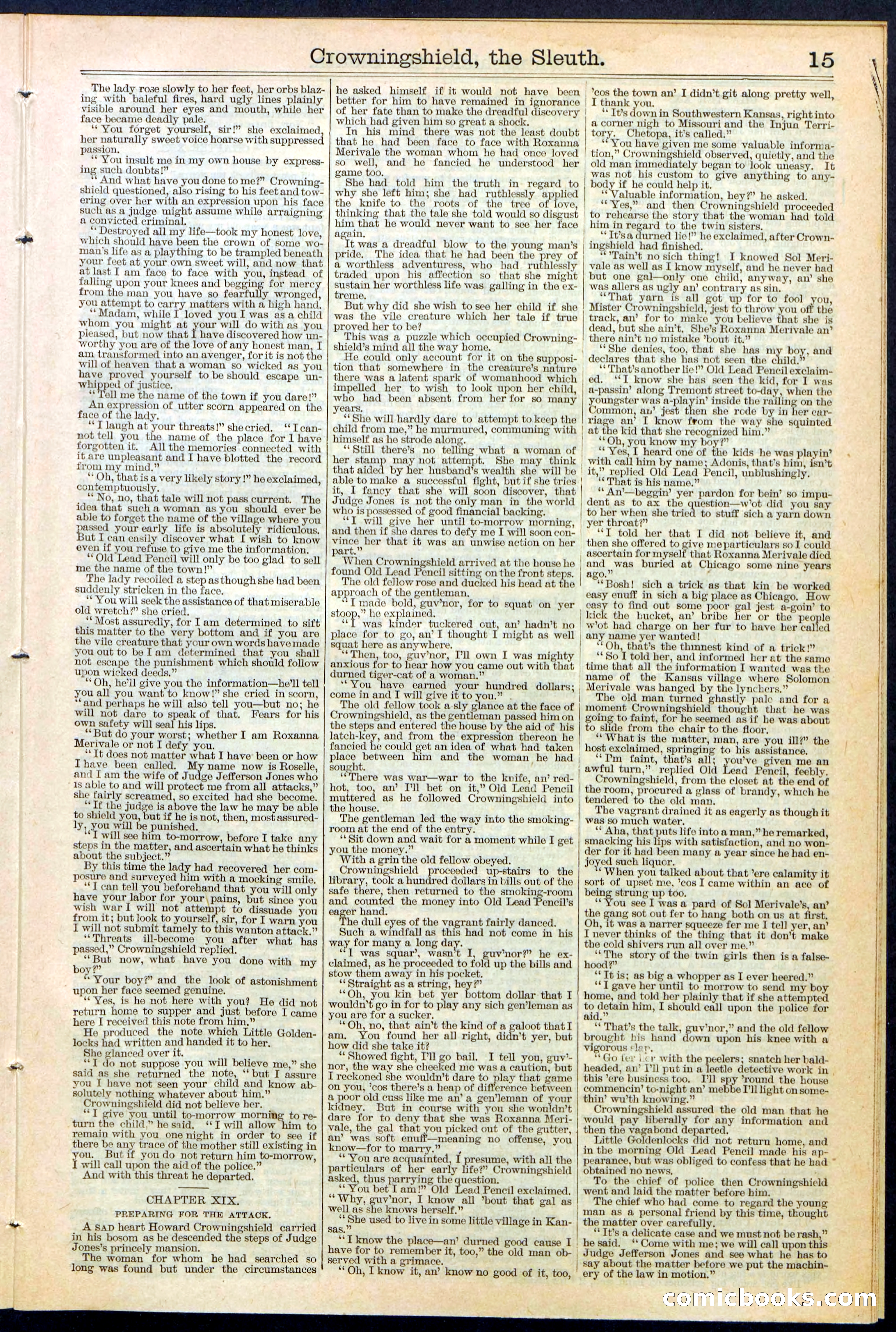 Beadle's New York Dime Library No. 363 — page 15 of 32