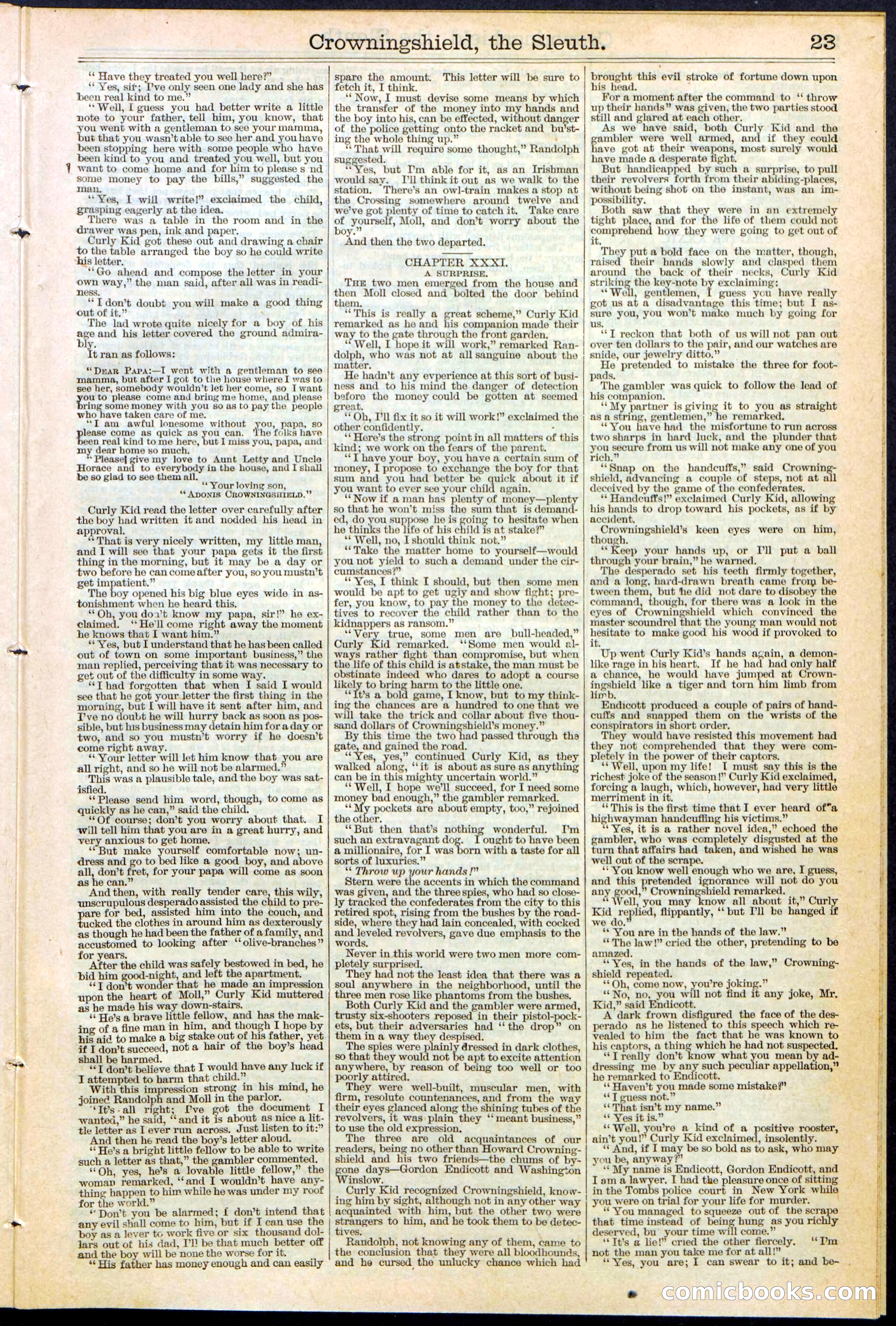 Beadle's New York Dime Library No. 363 — page 23 of 32