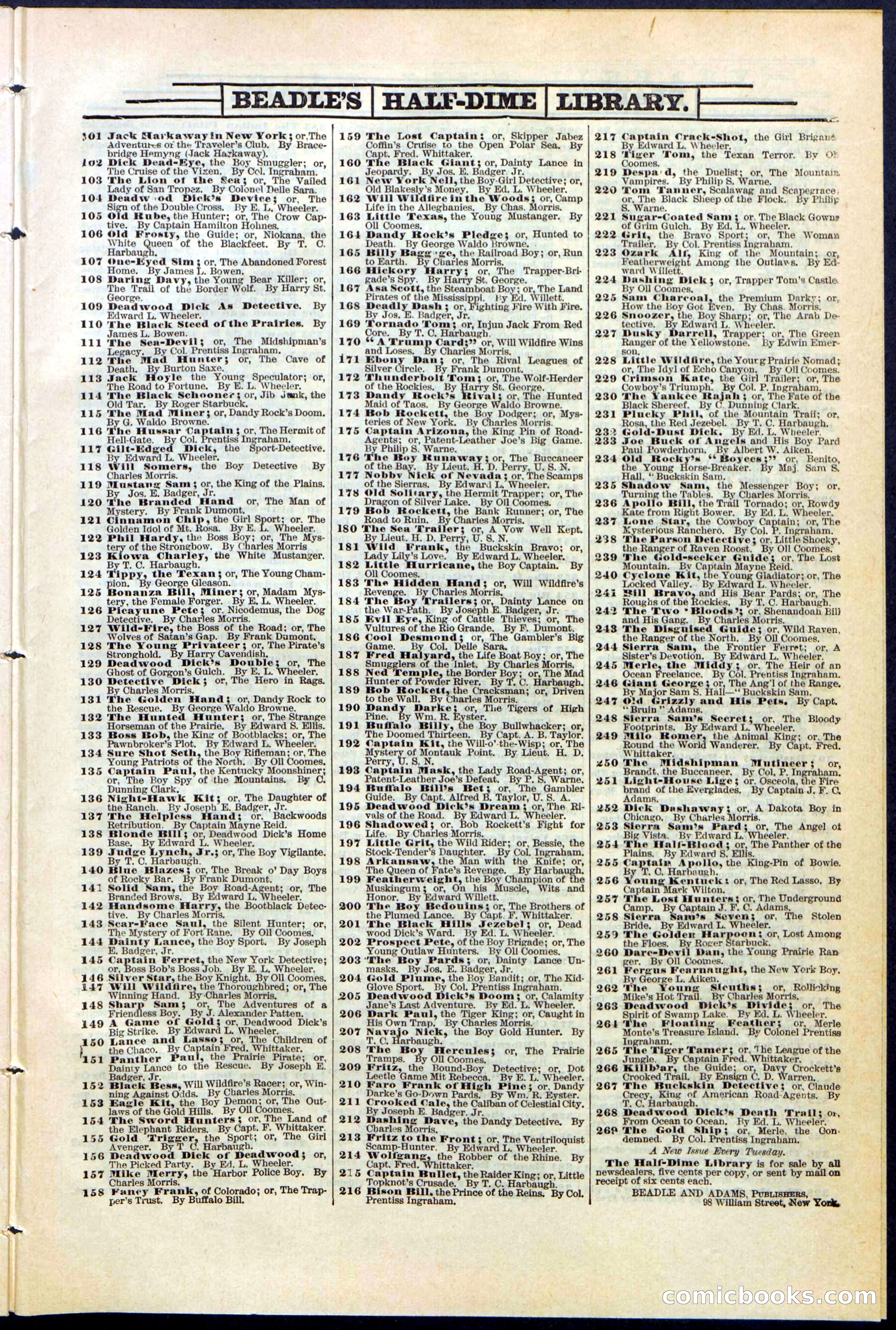 Beadle's New York Dime Library No. 363 — page 29 of 32