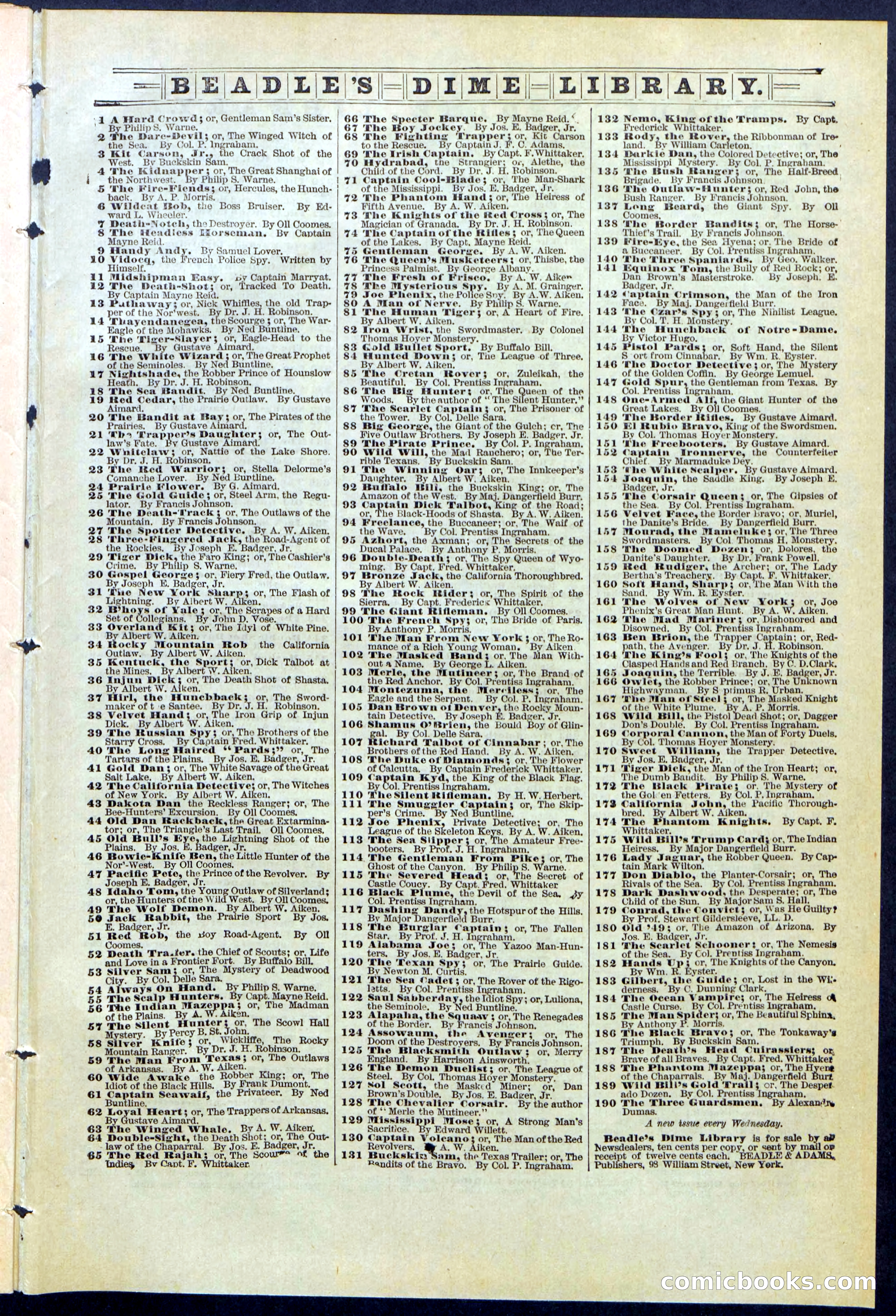 Beadle's New York Dime Library No. 363 — page 31 of 32