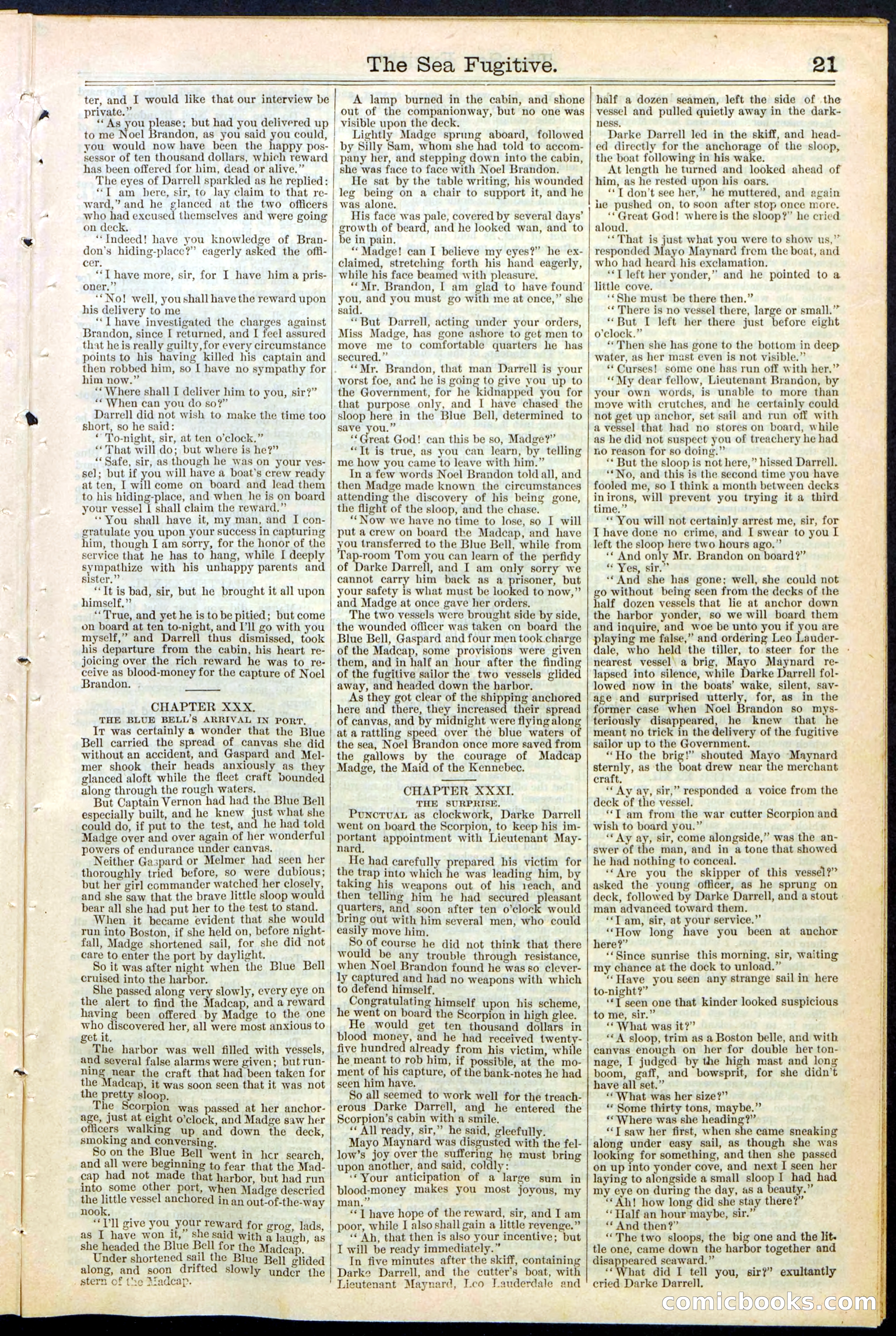 Beadle's Dime Library No. 364 — page 21 of 32
