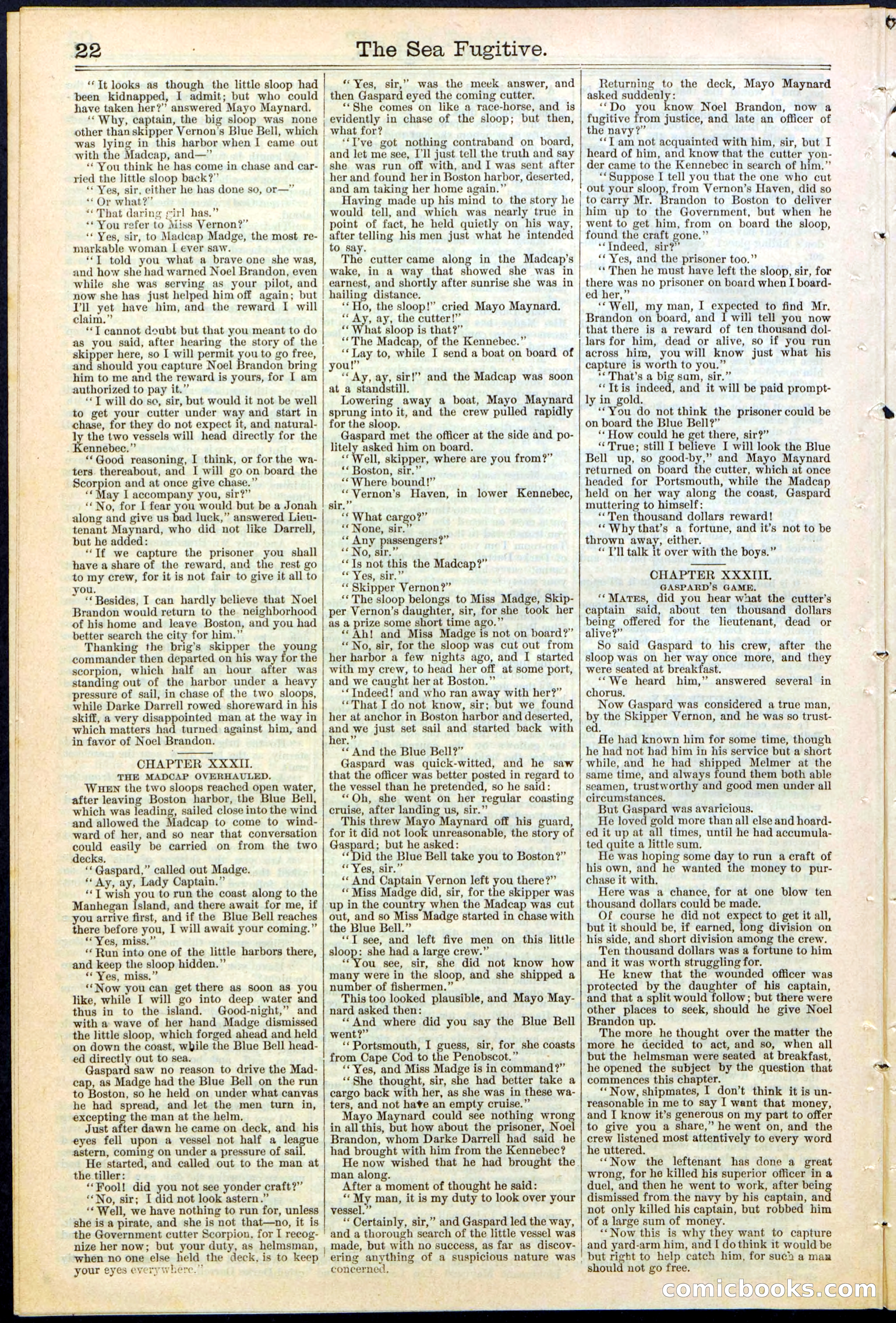 Beadle's Dime Library No. 364 — page 22 of 32