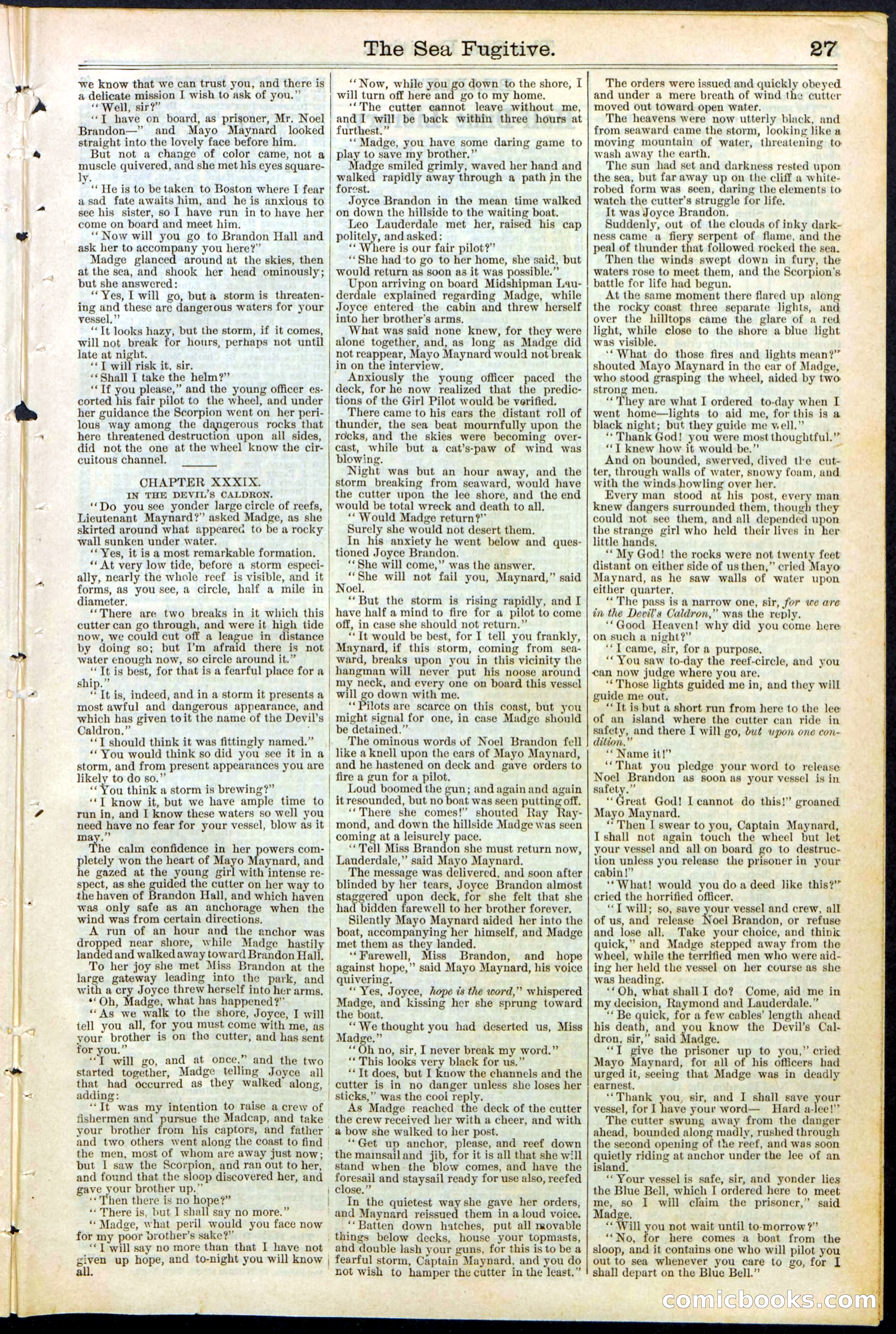 Beadle's Dime Library No. 364 — page 27 of 32