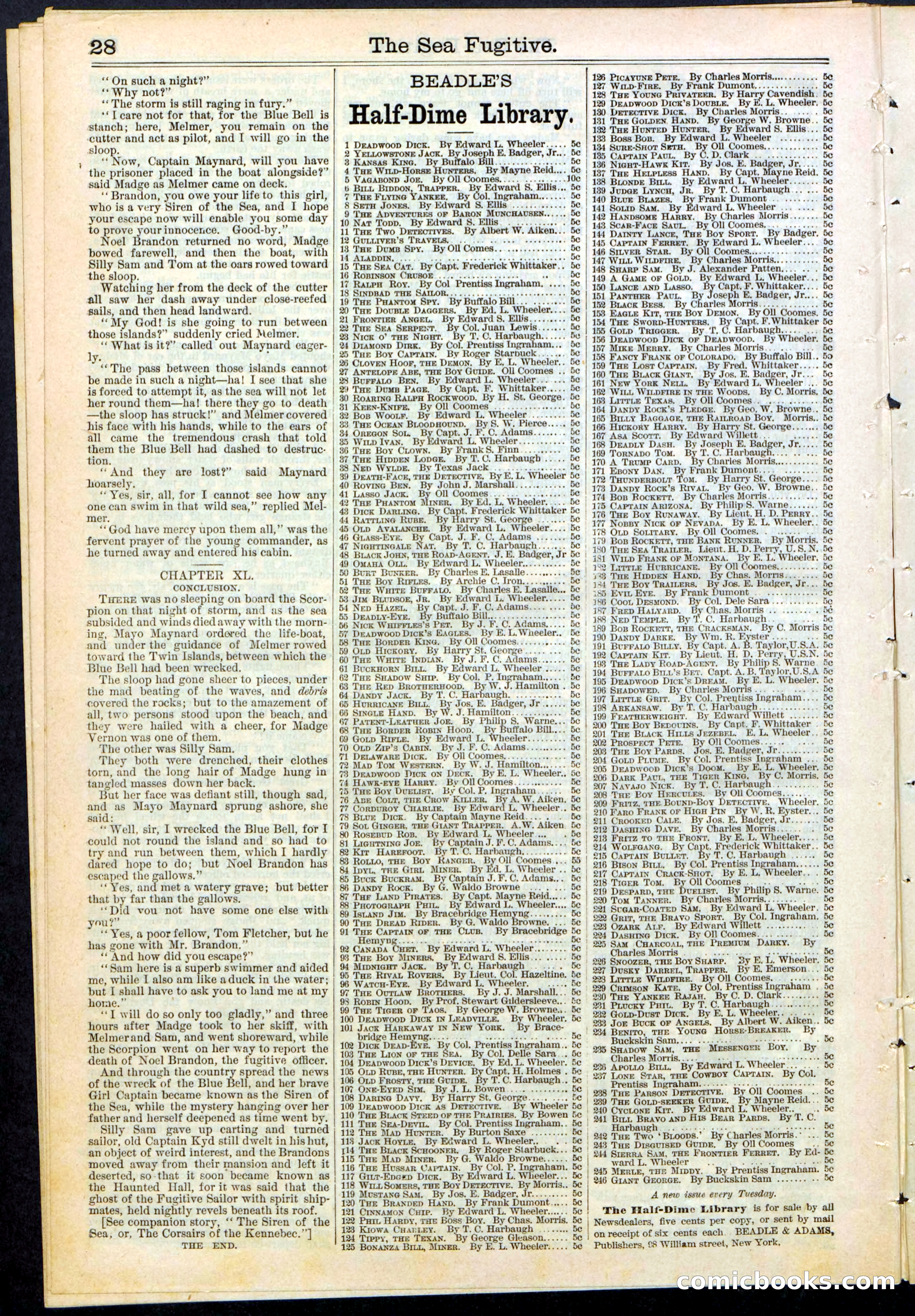 Beadle's Dime Library No. 364 — page 28 of 32