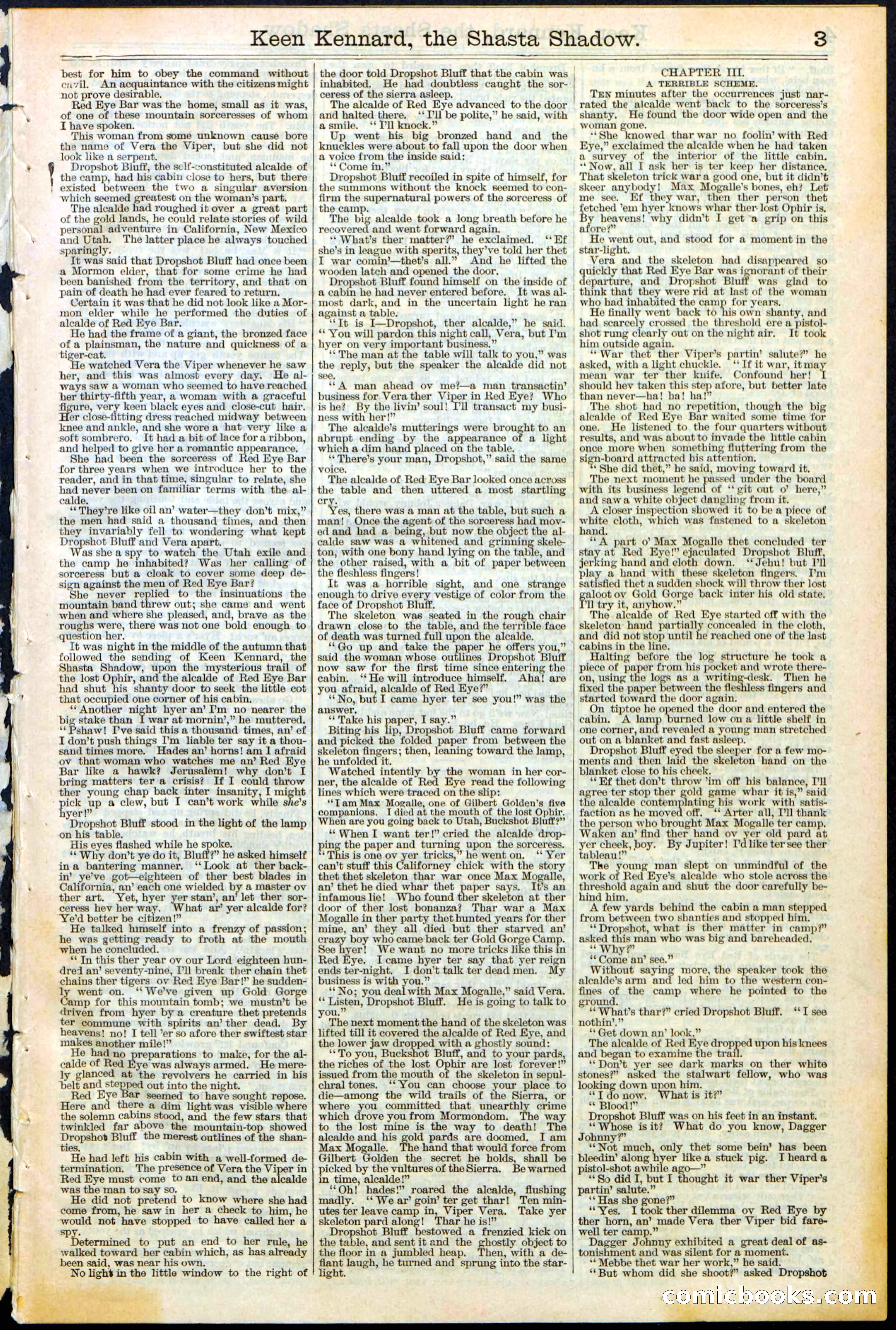 Beadle's New York Dime Library No. 365 — page 3 of 32