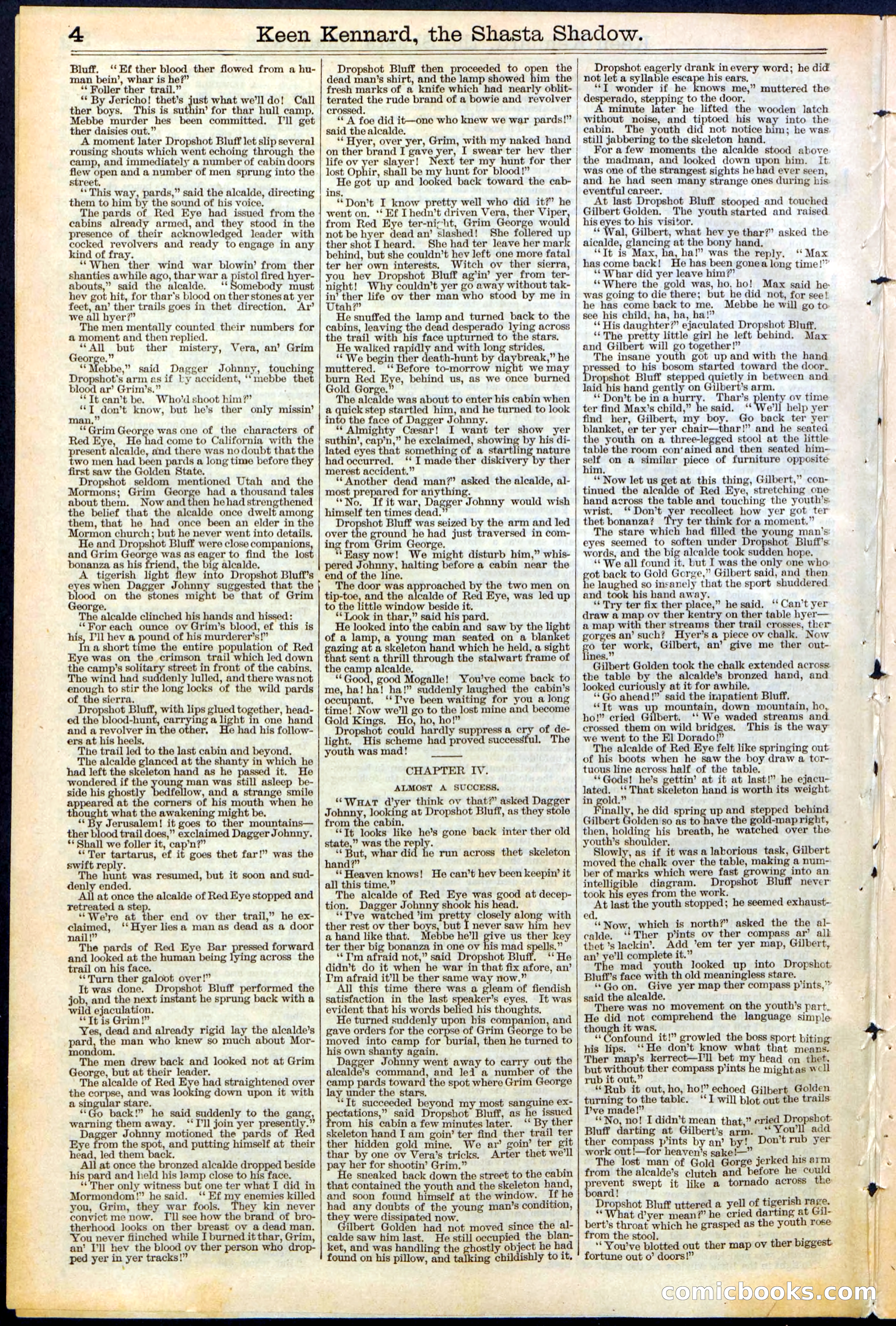 Beadle's New York Dime Library No. 365 — page 4 of 32