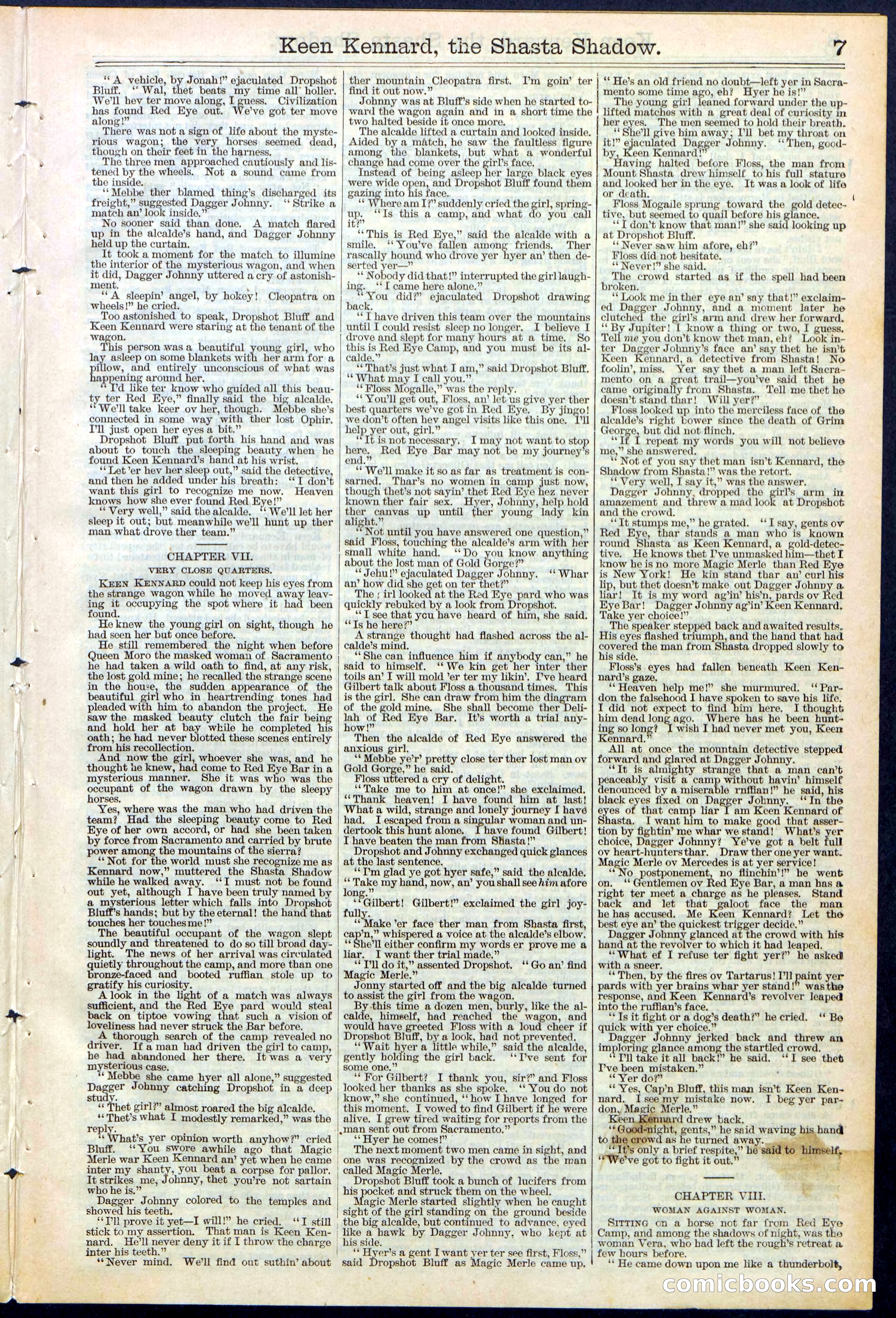 Beadle's New York Dime Library No. 365 — page 7 of 32