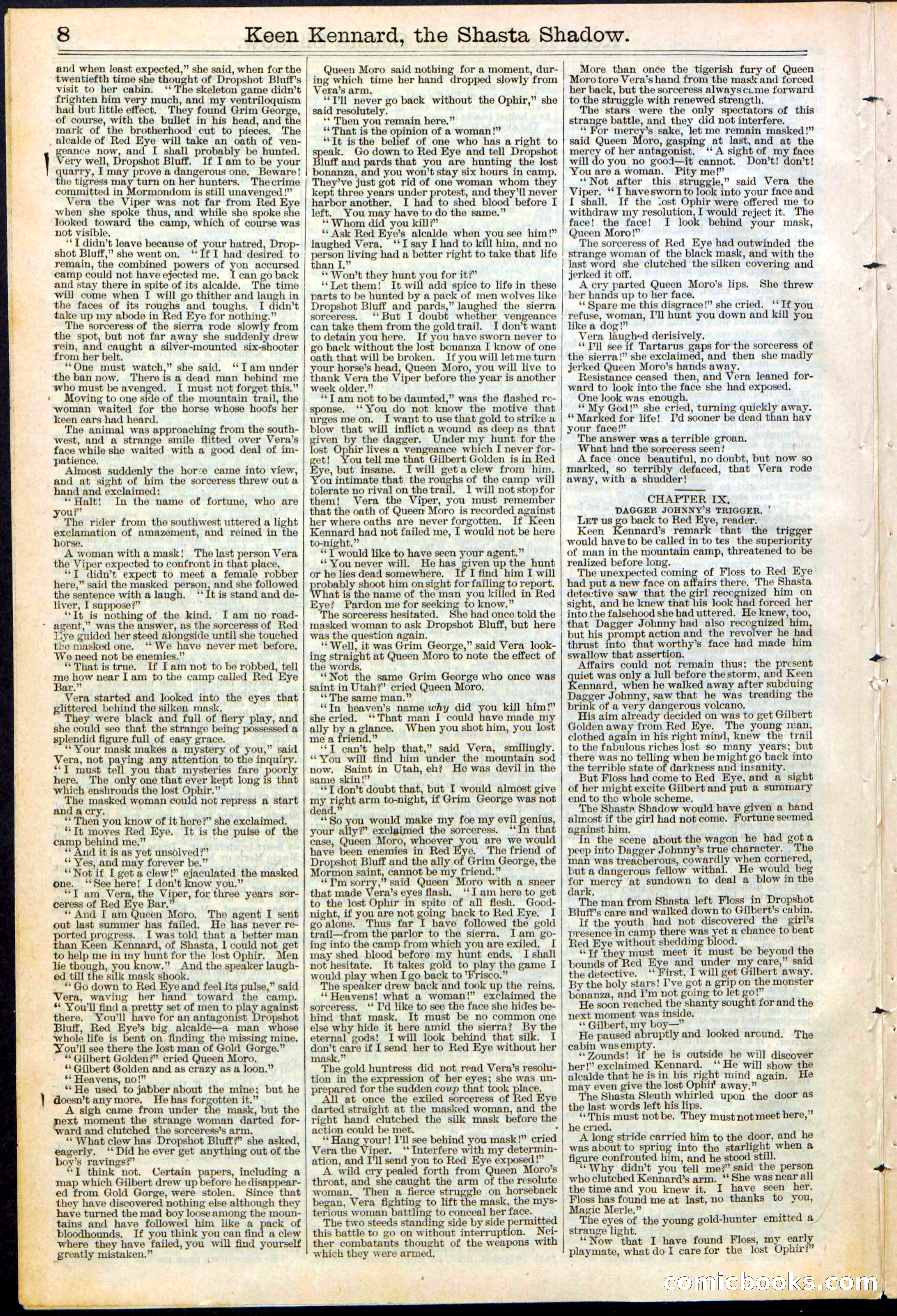 Beadle's New York Dime Library No. 365 — page 8 of 32