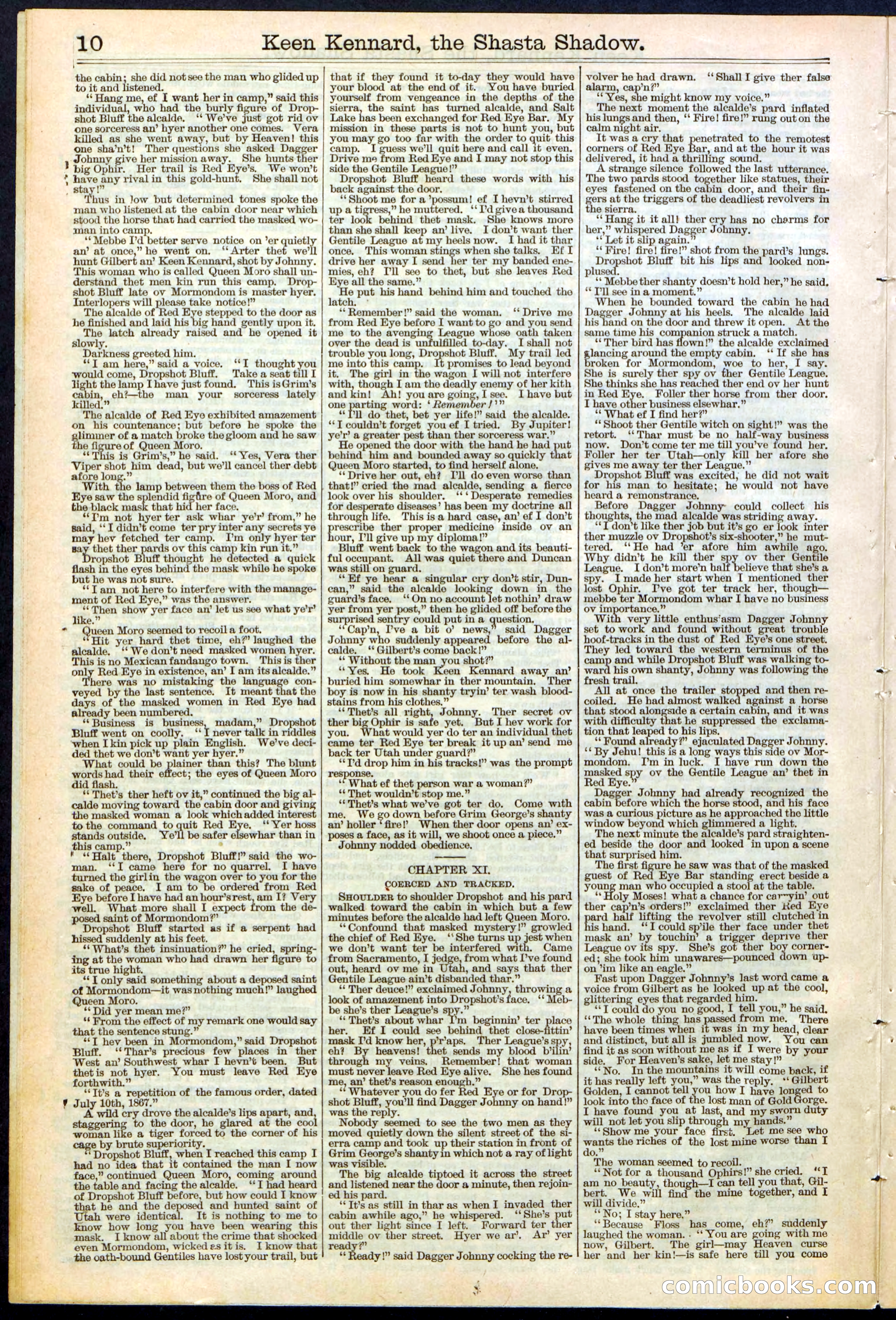 Beadle's New York Dime Library No. 365 — page 10 of 32