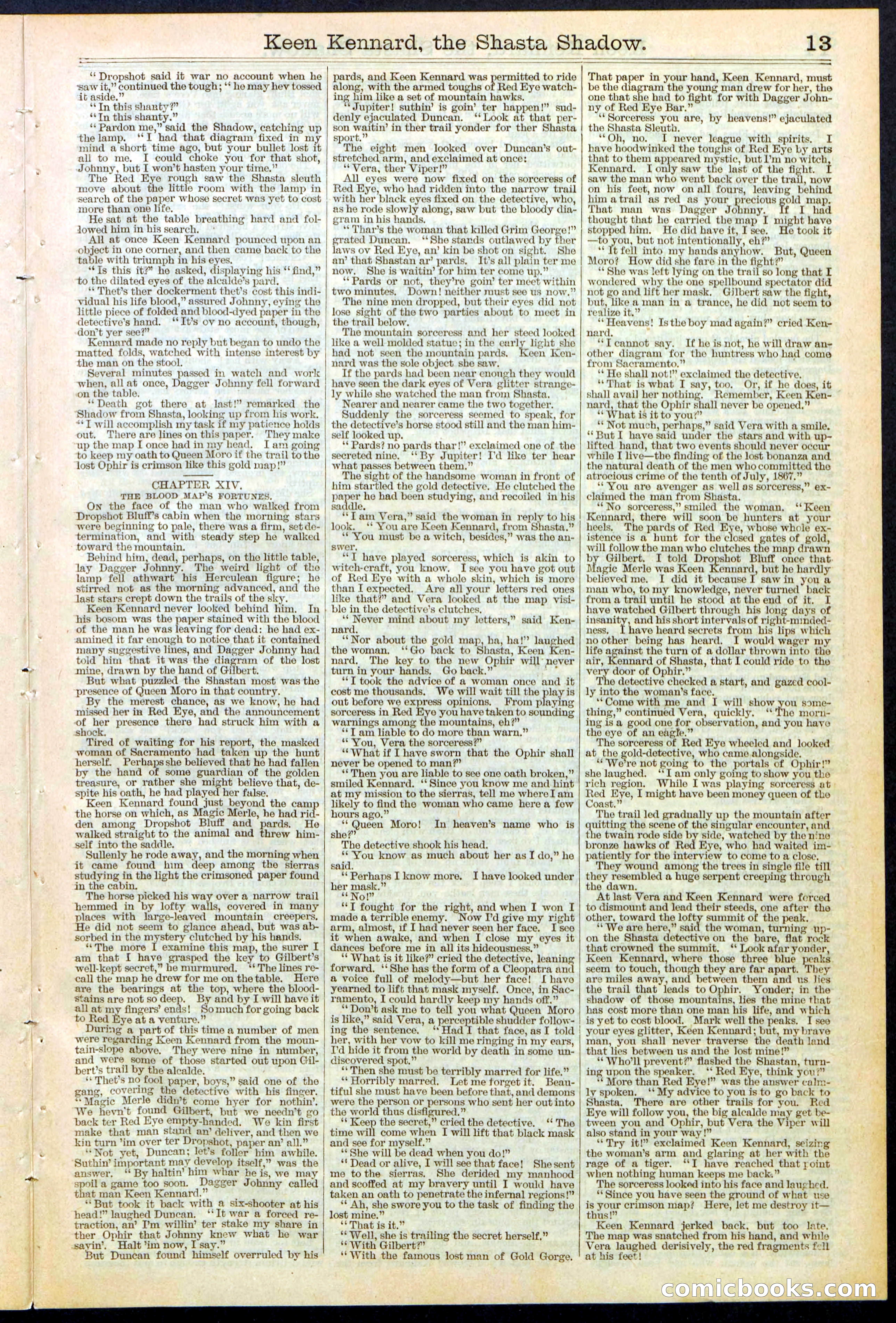 Beadle's New York Dime Library No. 365 — page 13 of 32