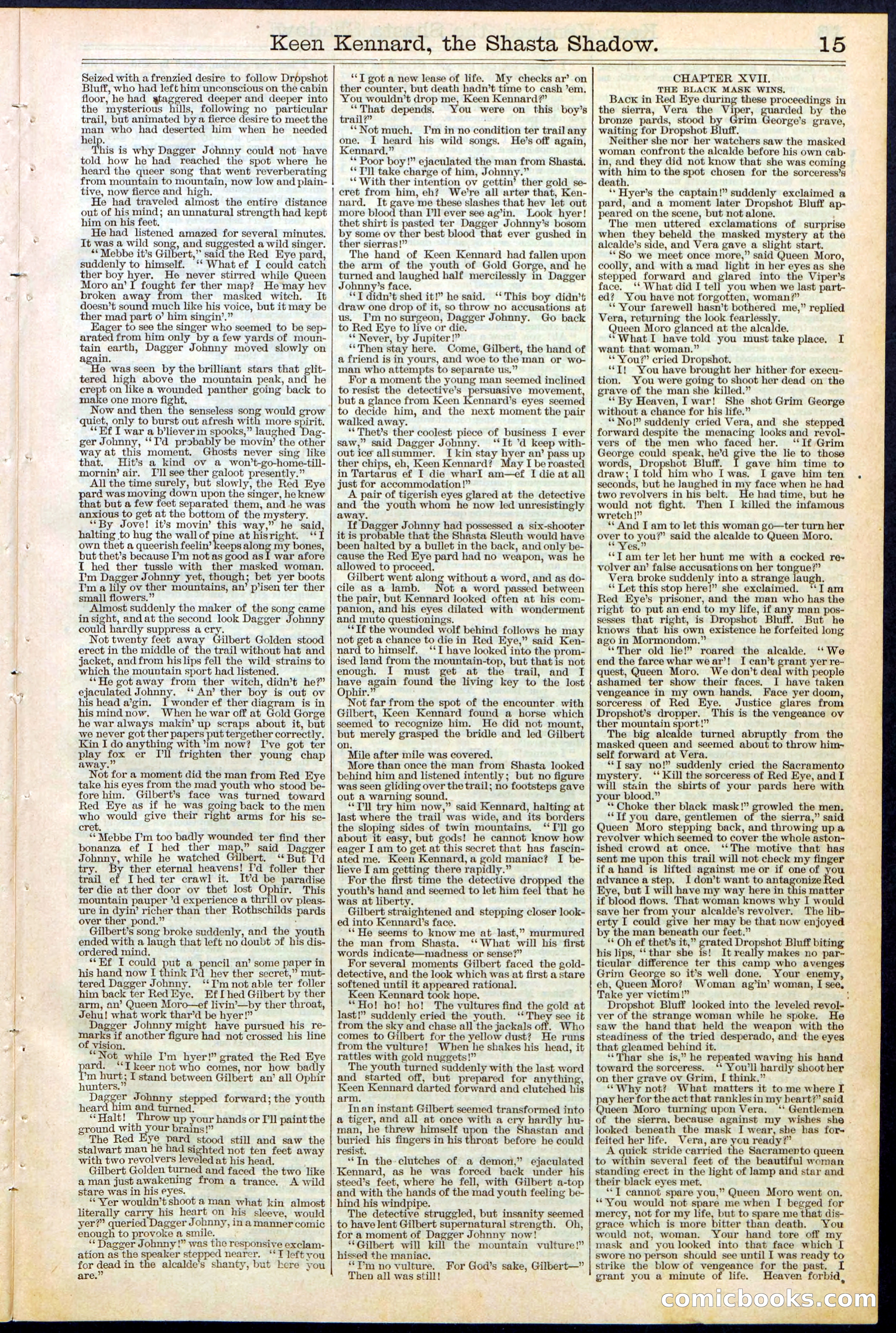 Beadle's New York Dime Library No. 365 — page 15 of 32