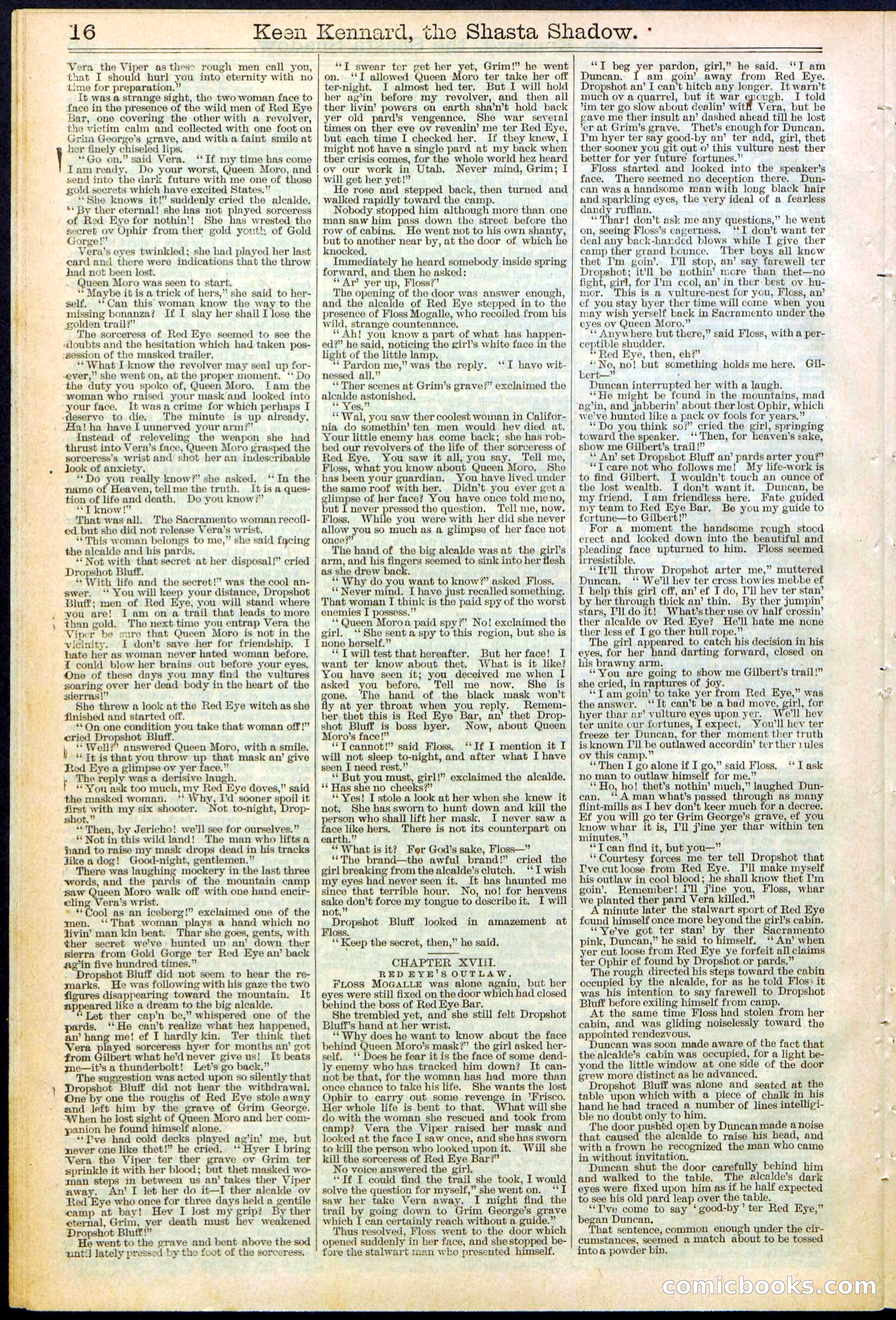 Beadle's New York Dime Library No. 365 — page 16 of 32