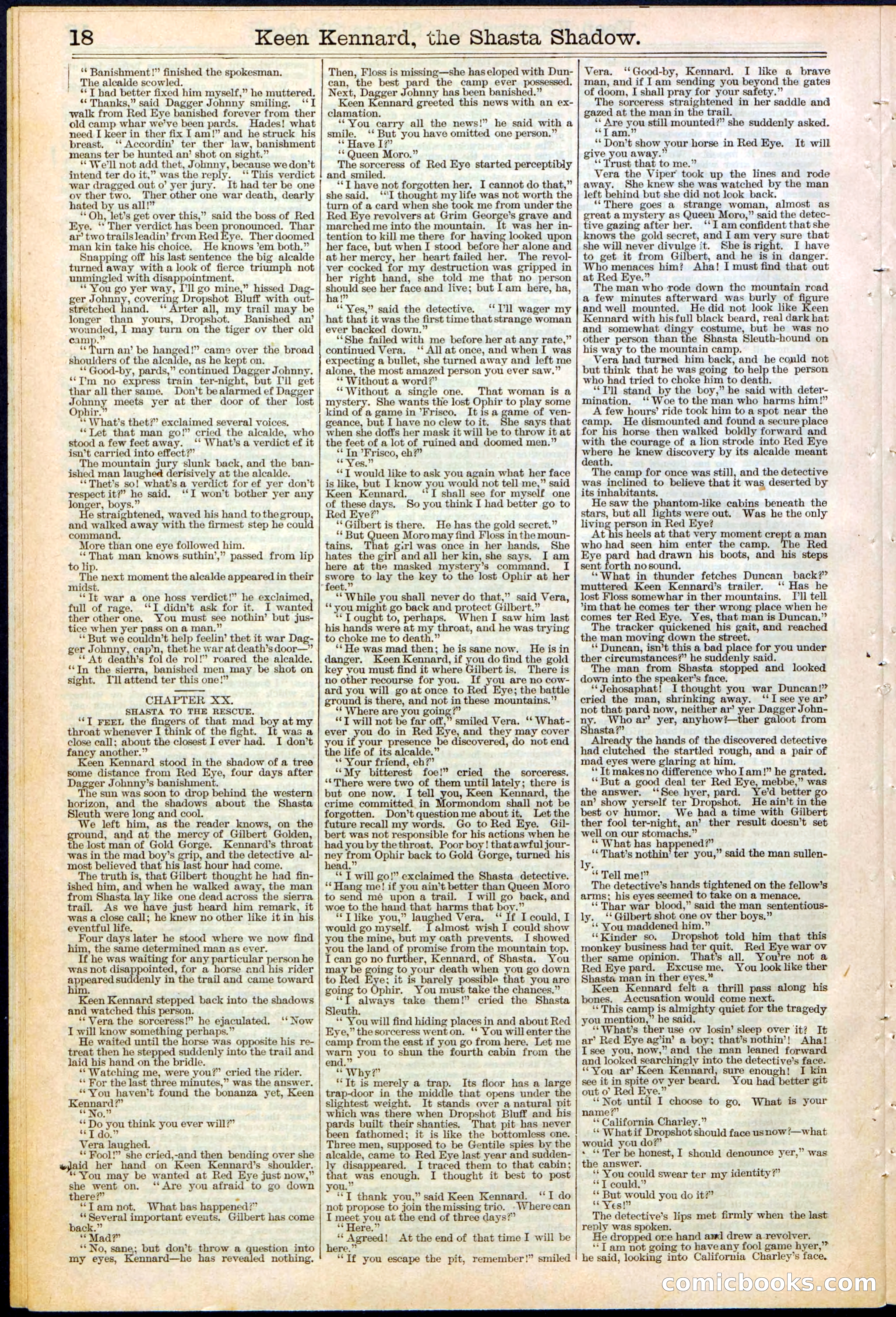 Beadle's New York Dime Library No. 365 — page 18 of 32