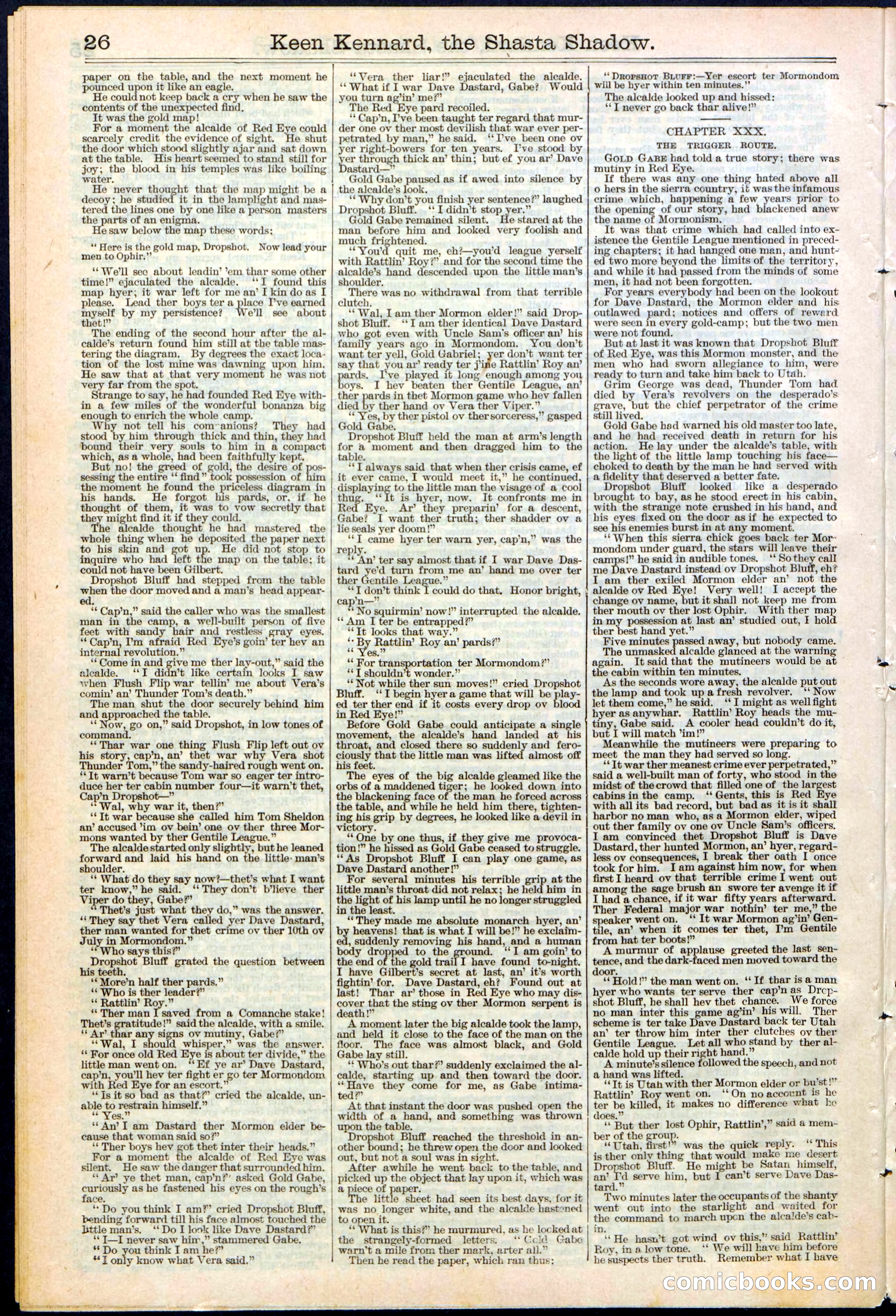 Beadle's New York Dime Library No. 365 — page 26 of 32