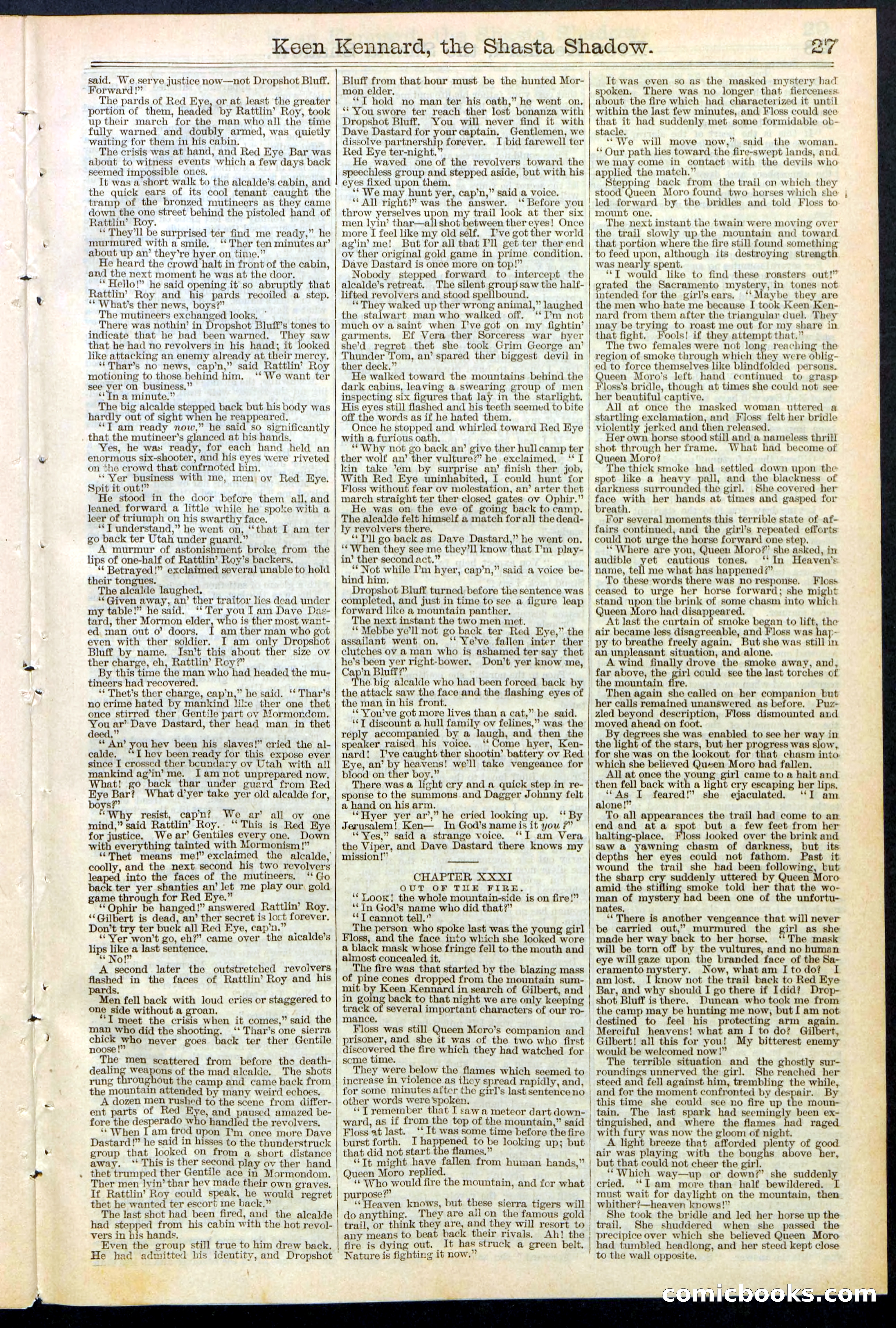 Beadle's New York Dime Library No. 365 — page 27 of 32