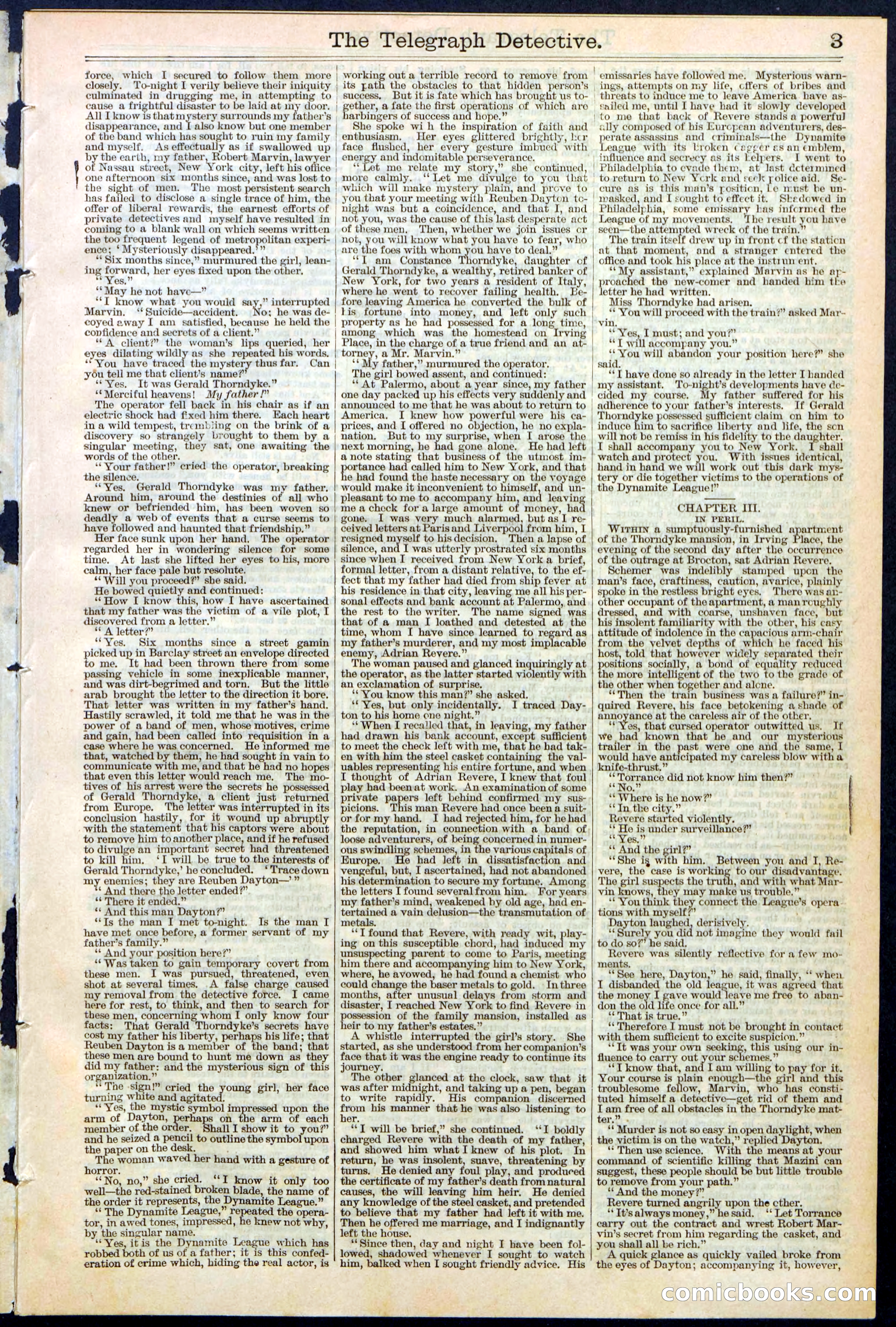 Beadle's Dime Library No. 366 — page 3 of 32