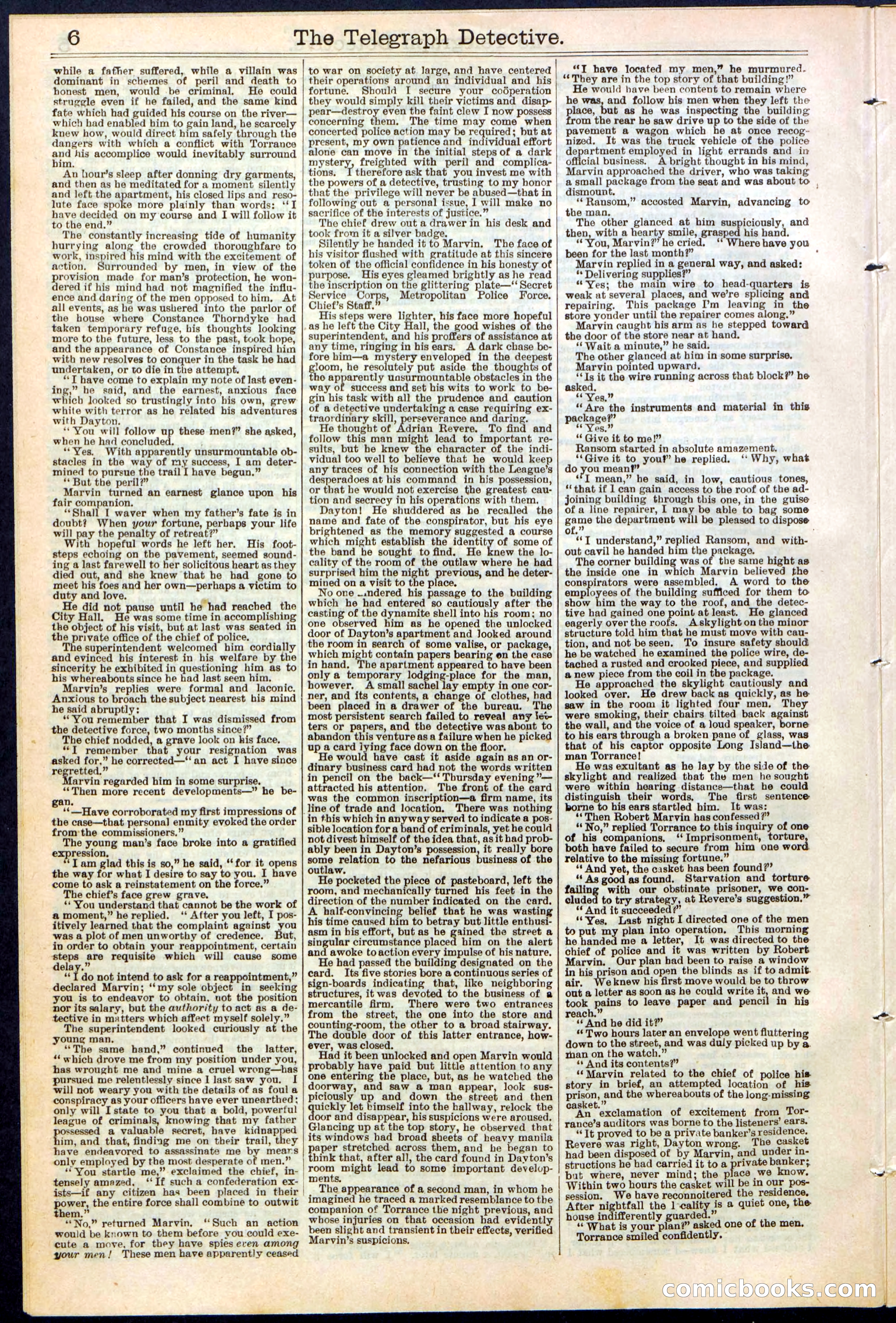 Beadle's Dime Library No. 366 — page 6 of 32