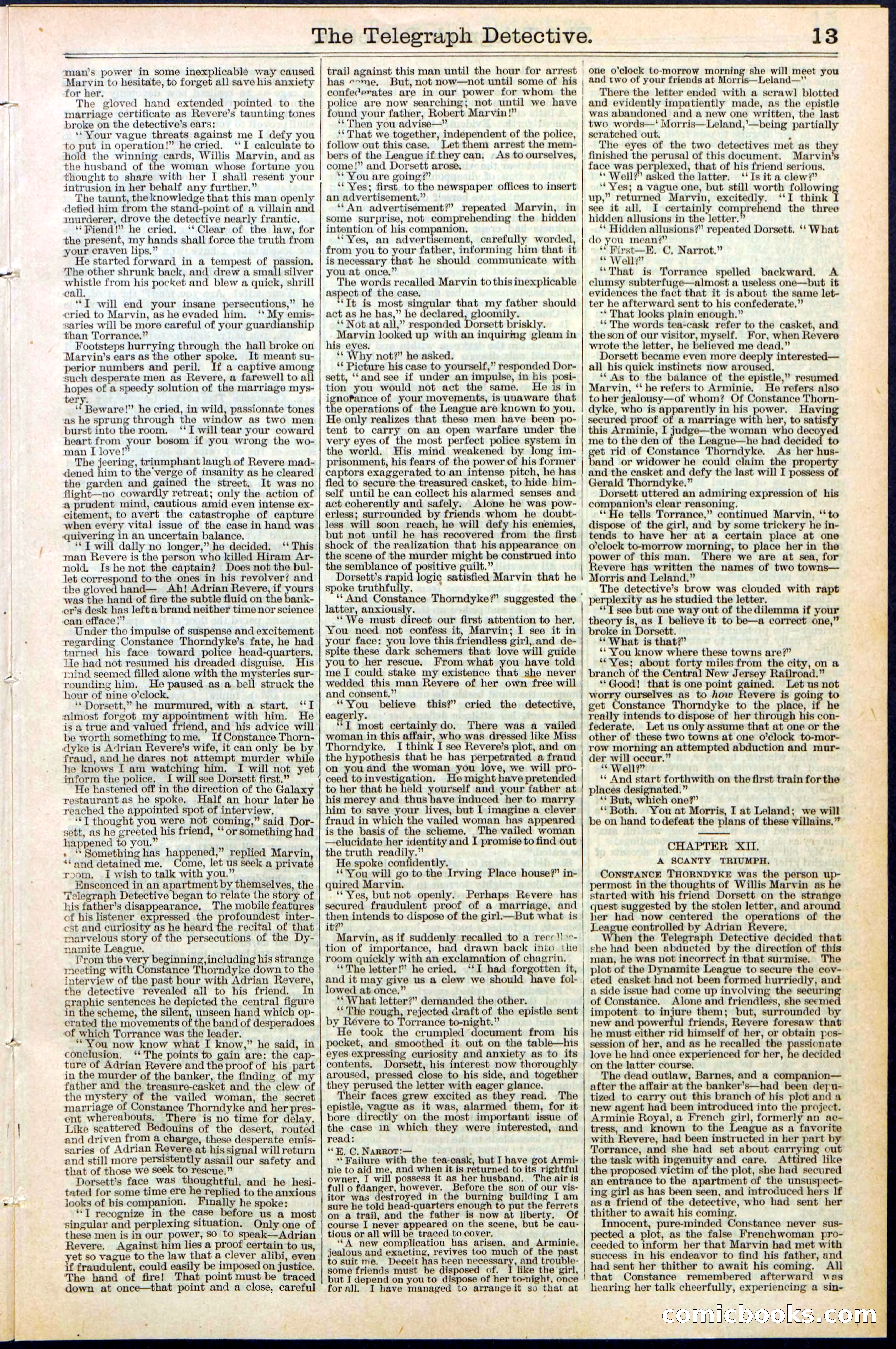 Beadle's Dime Library No. 366 — page 13 of 32
