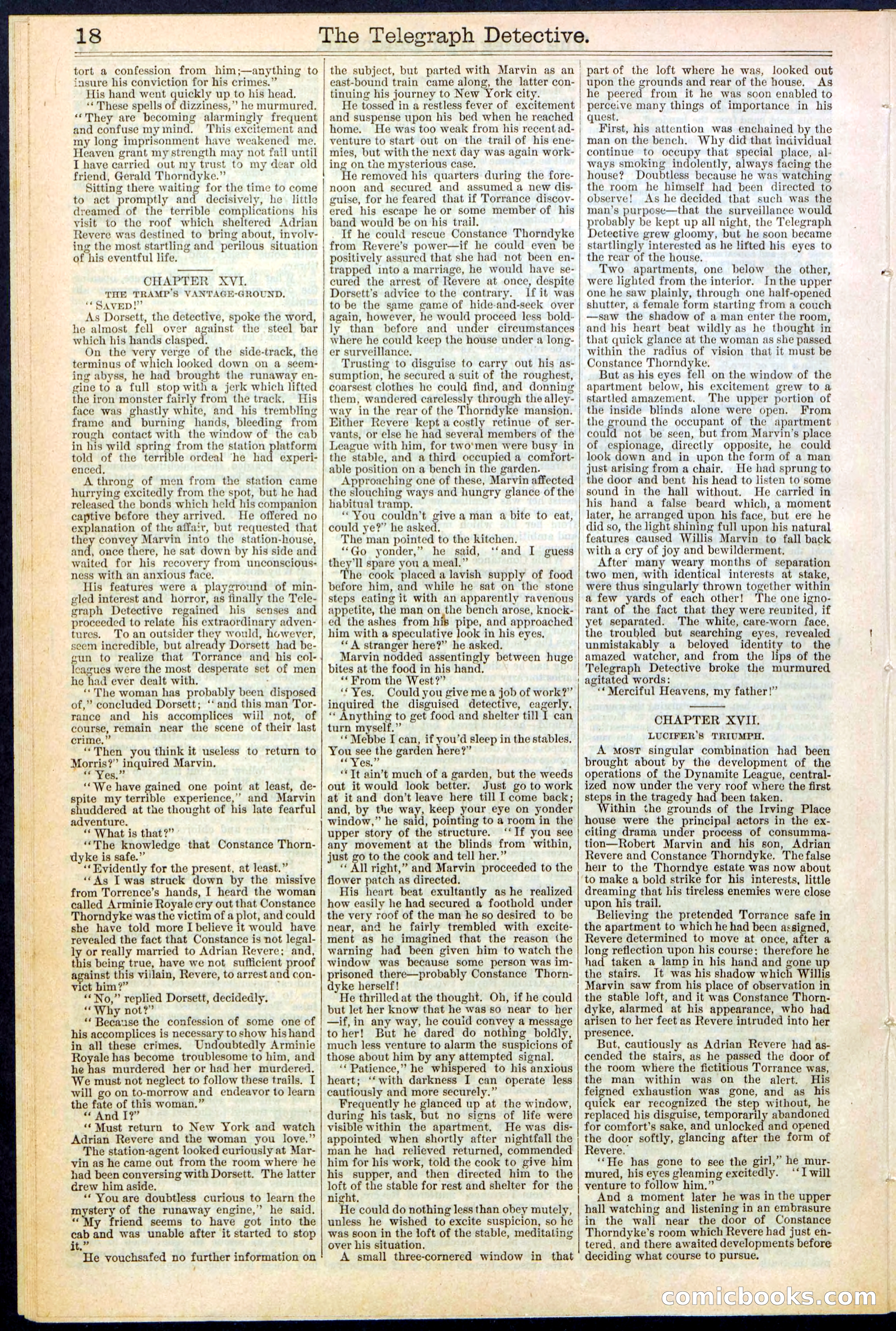 Beadle's Dime Library No. 366 — page 18 of 32