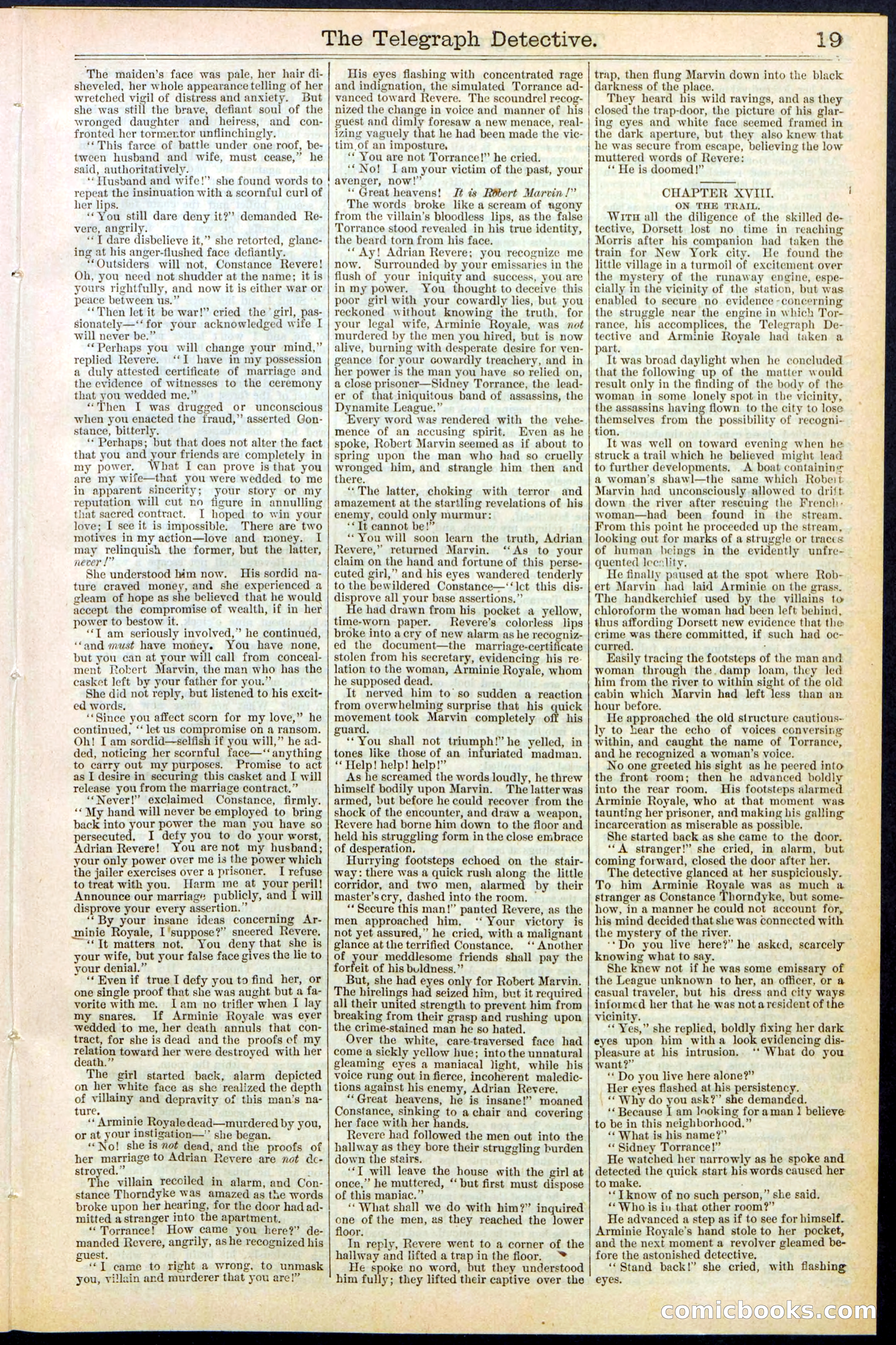 Beadle's Dime Library No. 366 — page 19 of 32
