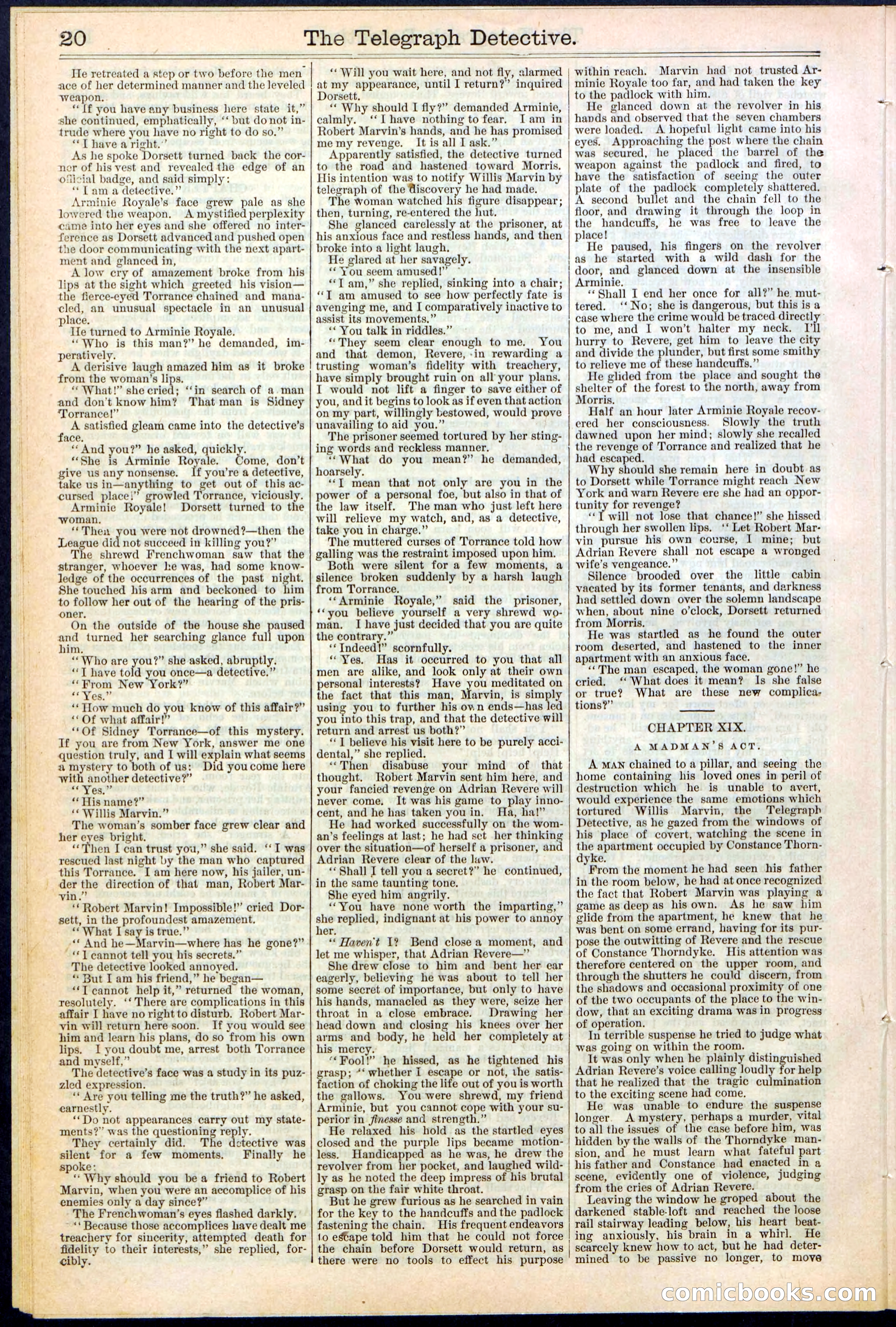 Beadle's Dime Library No. 366 — page 20 of 32