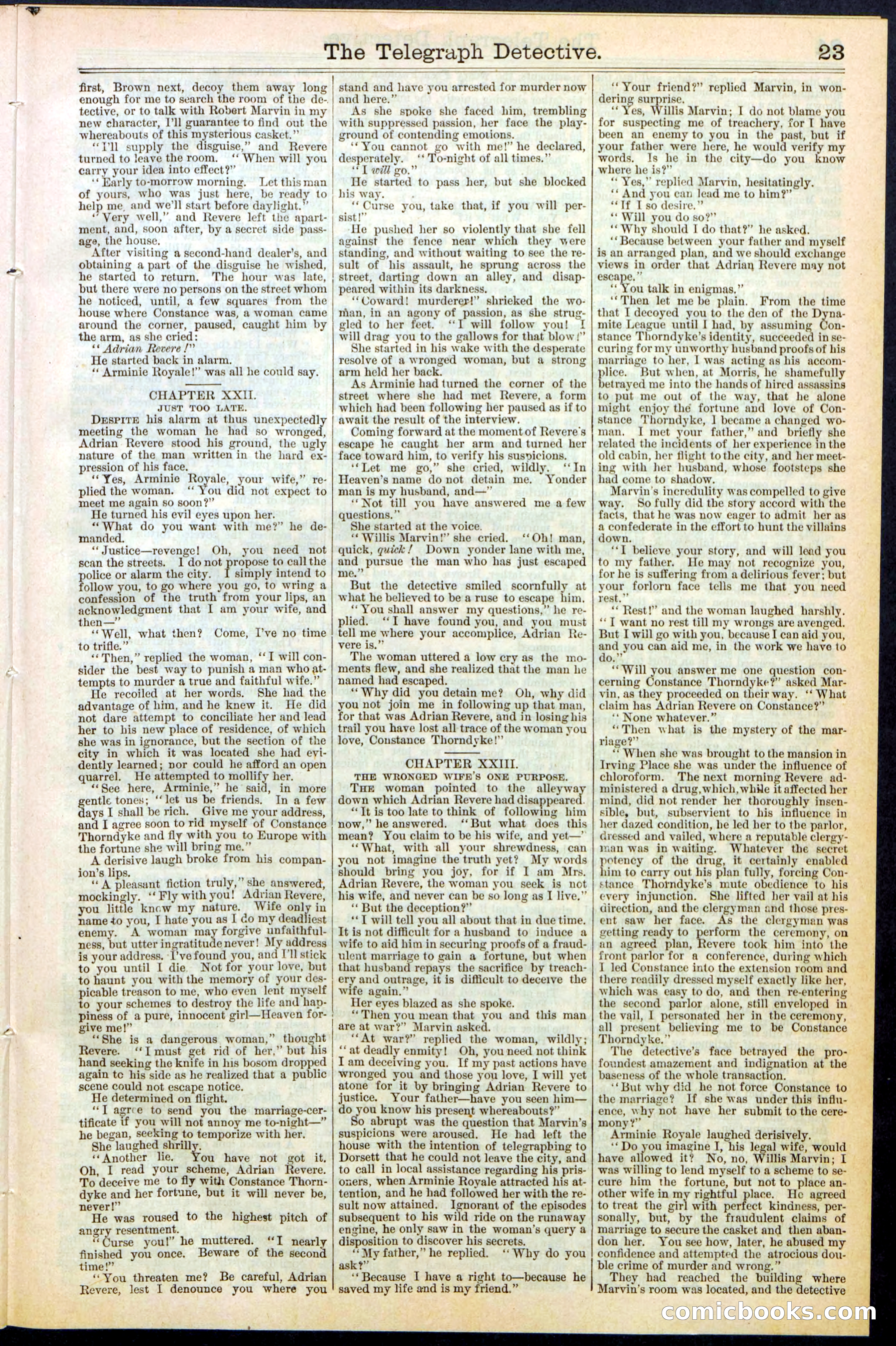 Beadle's Dime Library No. 366 — page 23 of 32