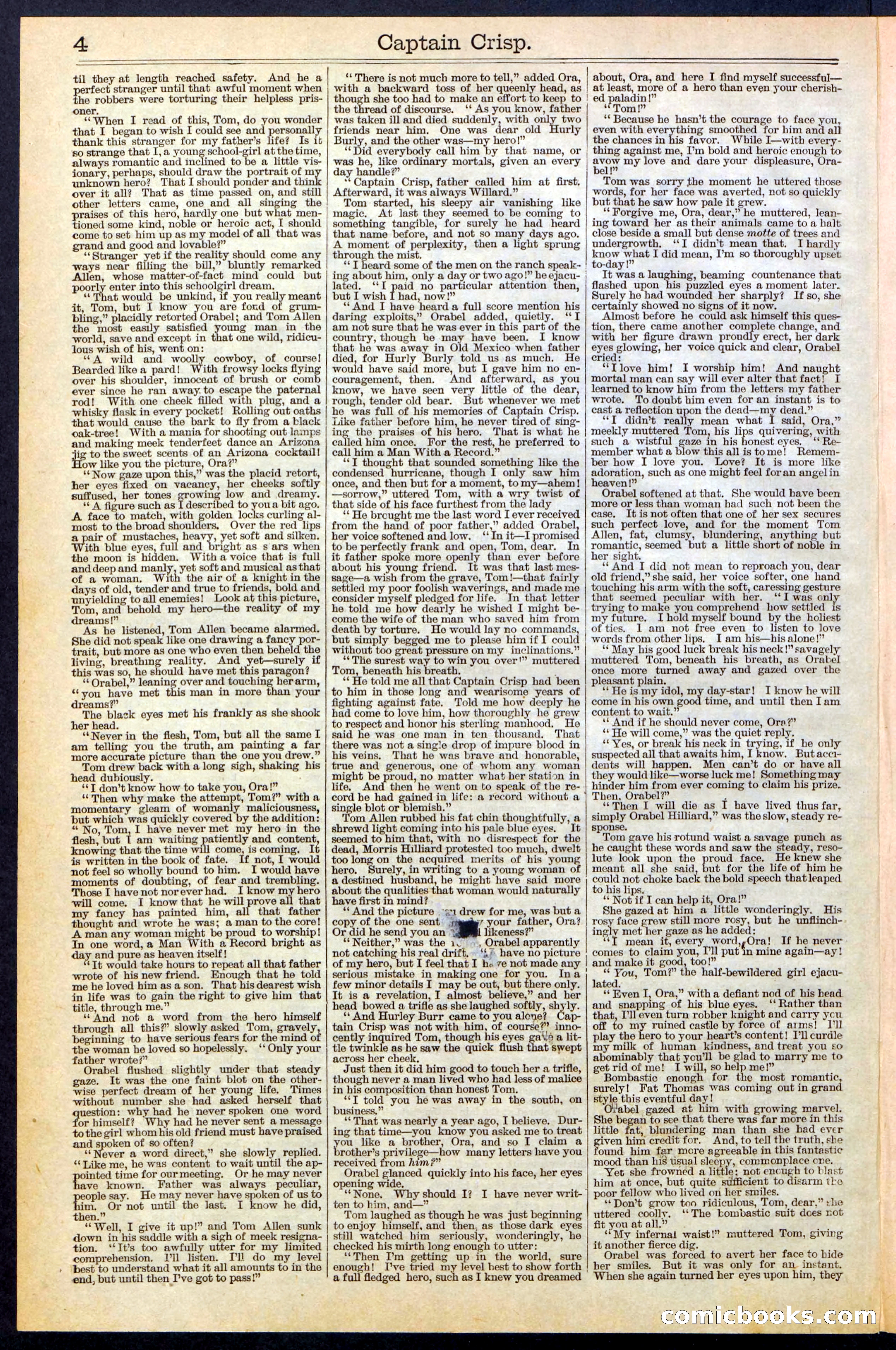 Beadle's Dime Library No. 372 — page 4 of 32