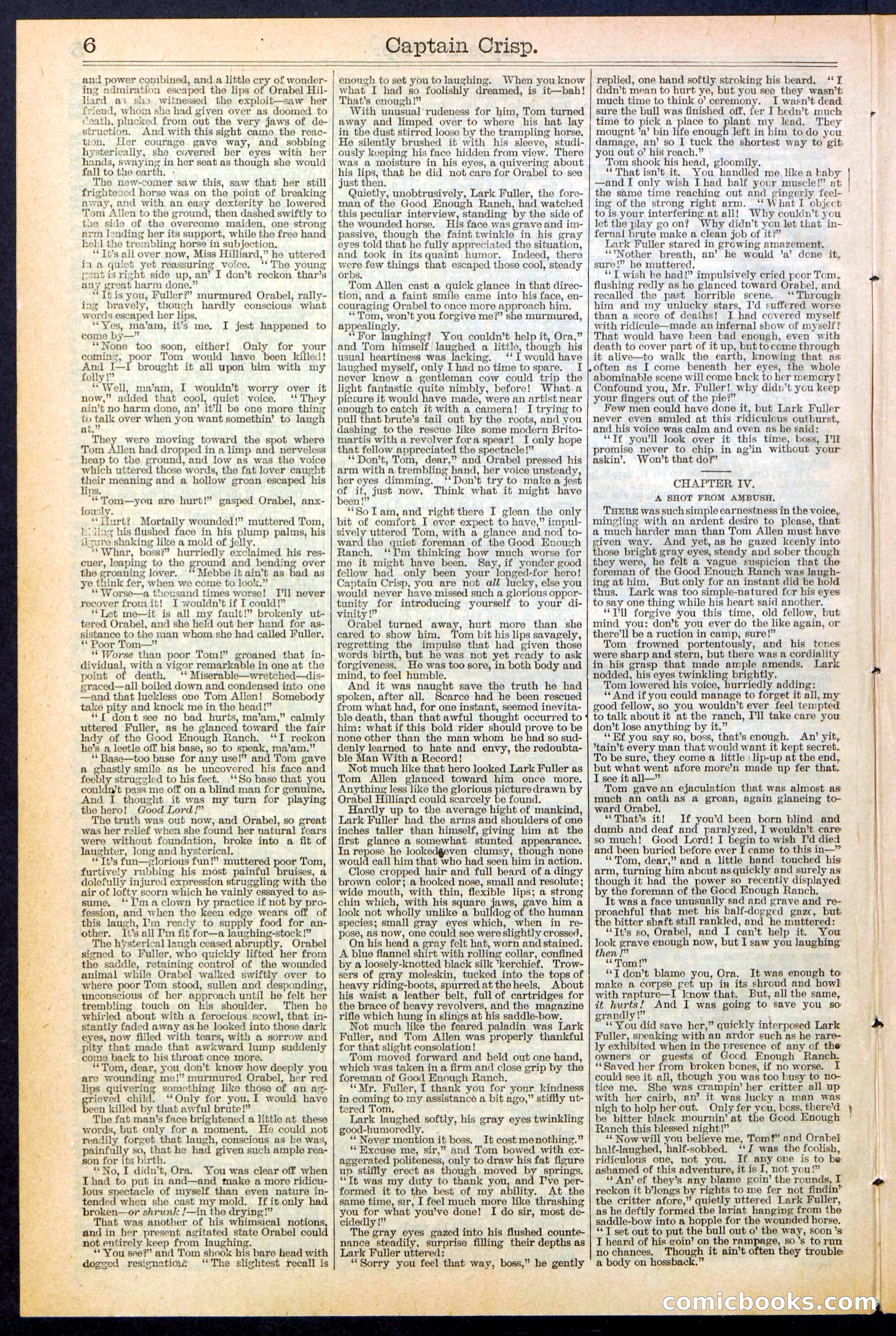 Beadle's Dime Library No. 372 — page 6 of 32