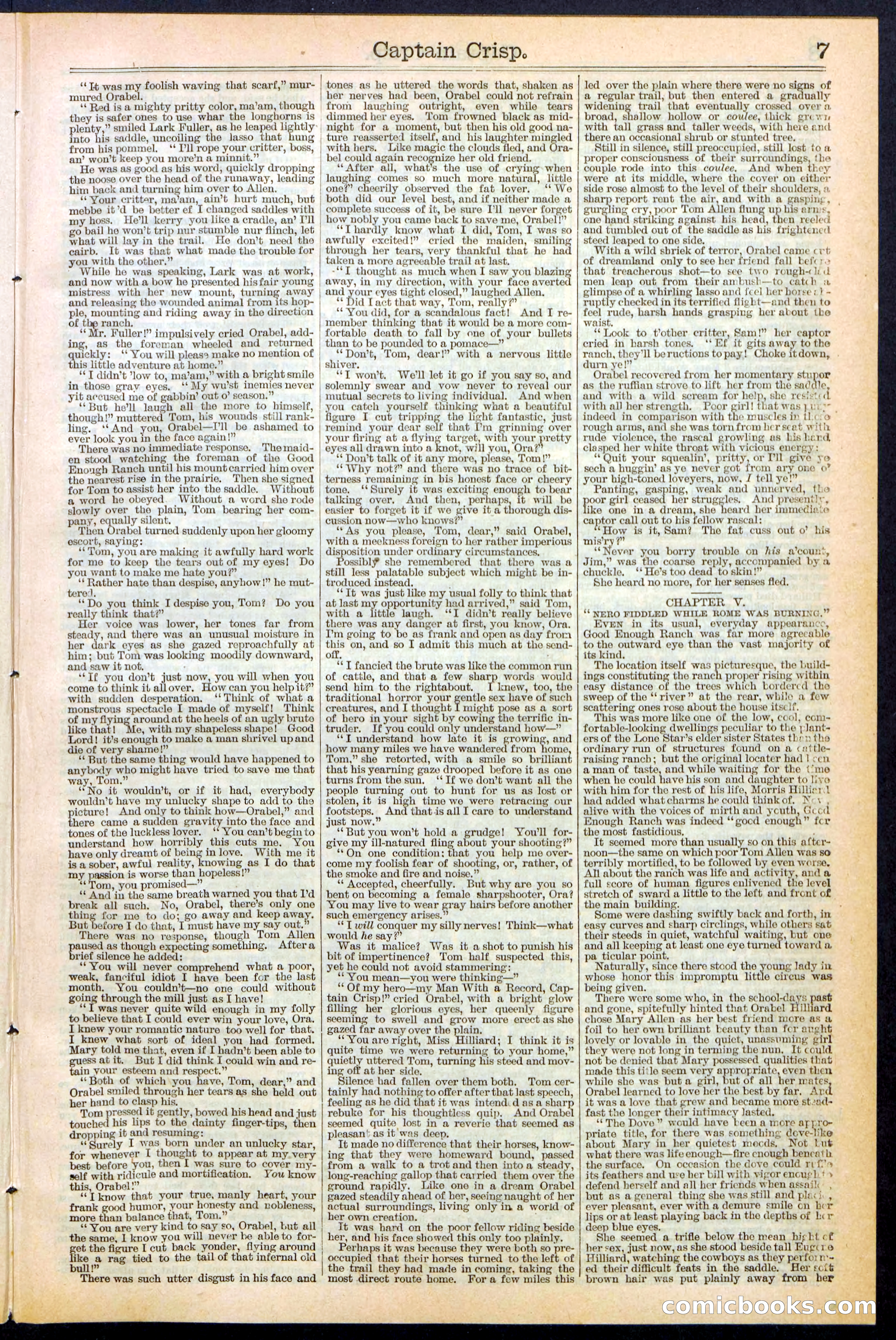 Beadle's Dime Library No. 372 — page 7 of 32