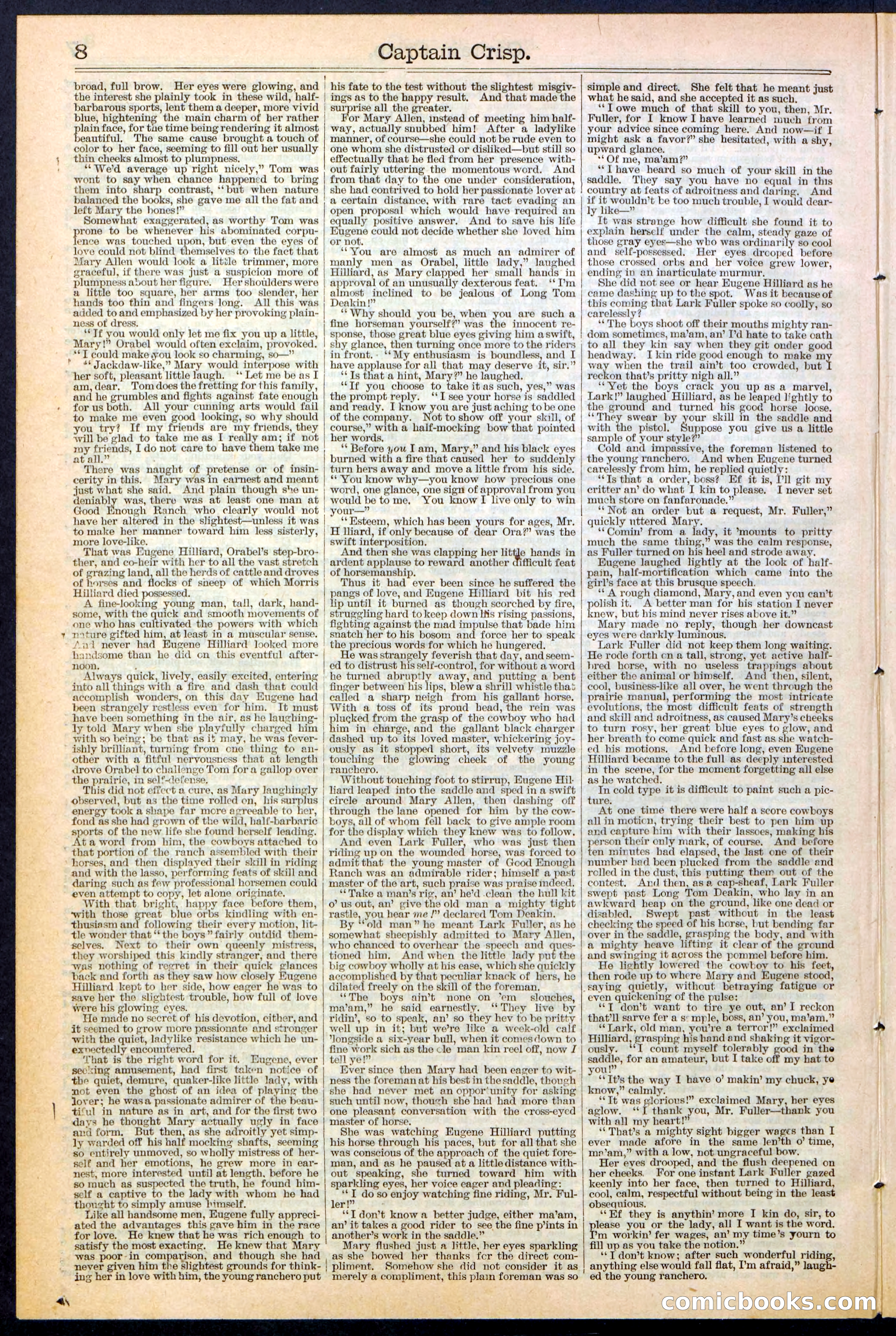 Beadle's Dime Library No. 372 — page 8 of 32