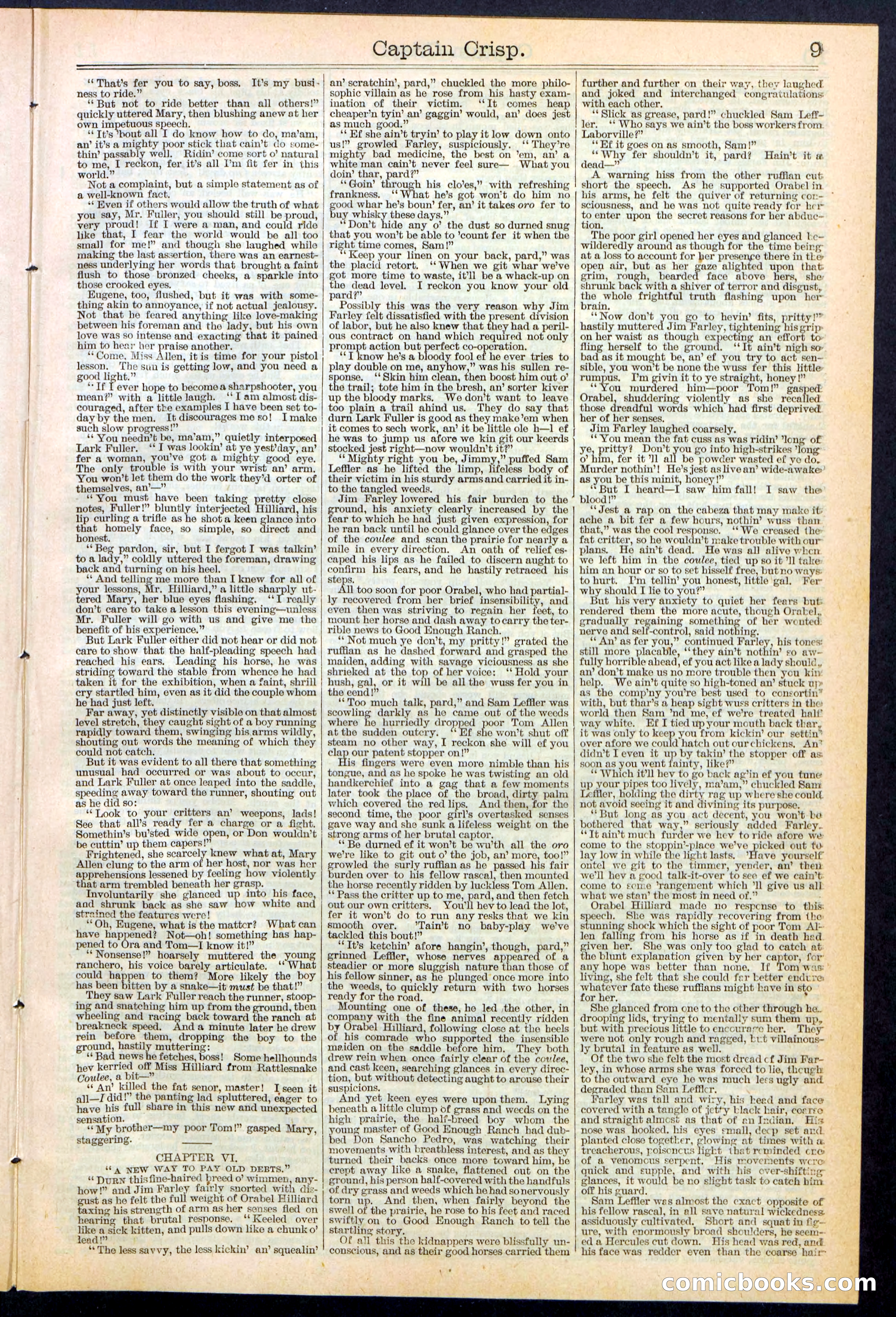 Beadle's Dime Library No. 372 — page 9 of 32