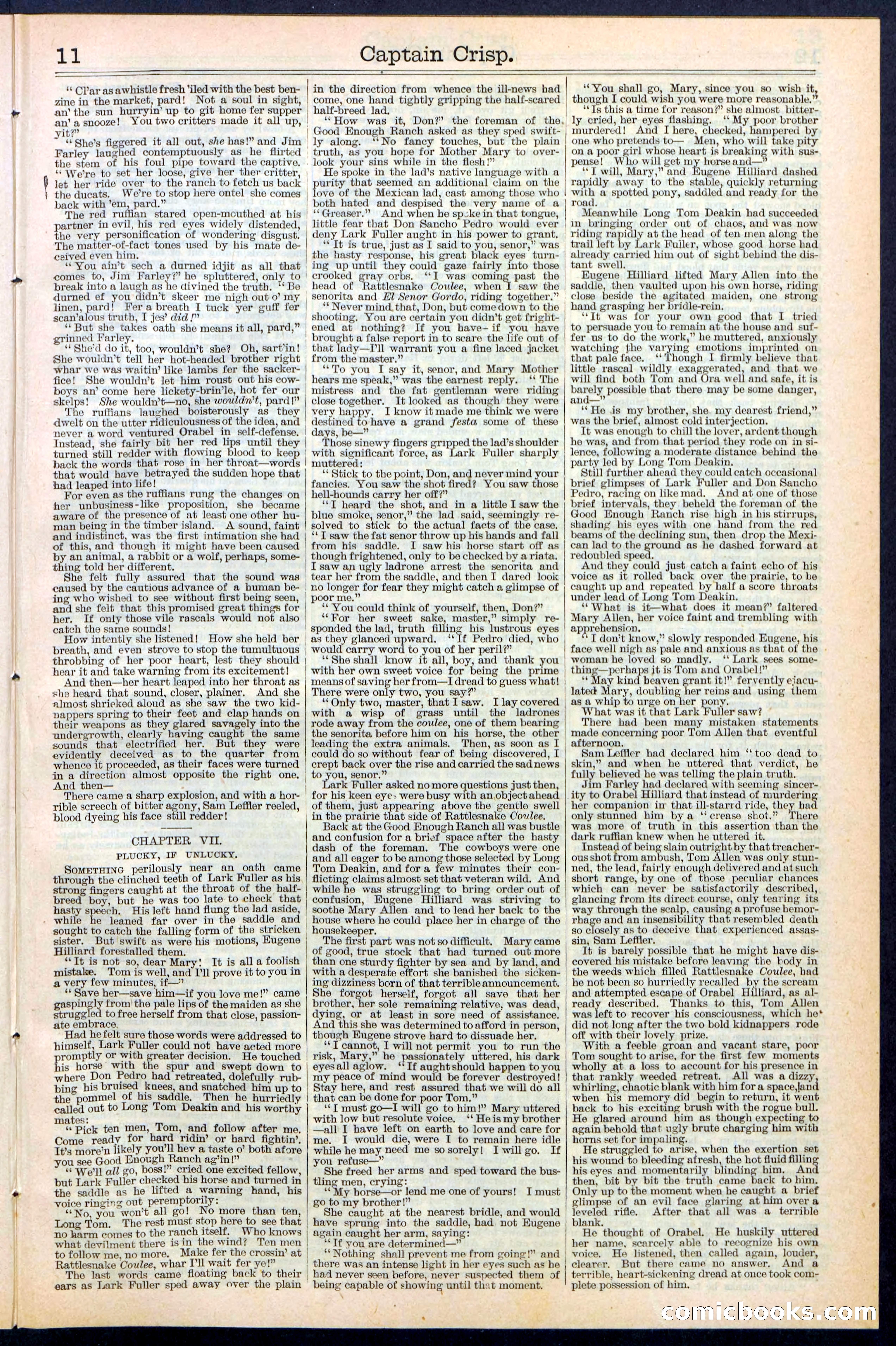 Beadle's Dime Library No. 372 — page 11 of 32